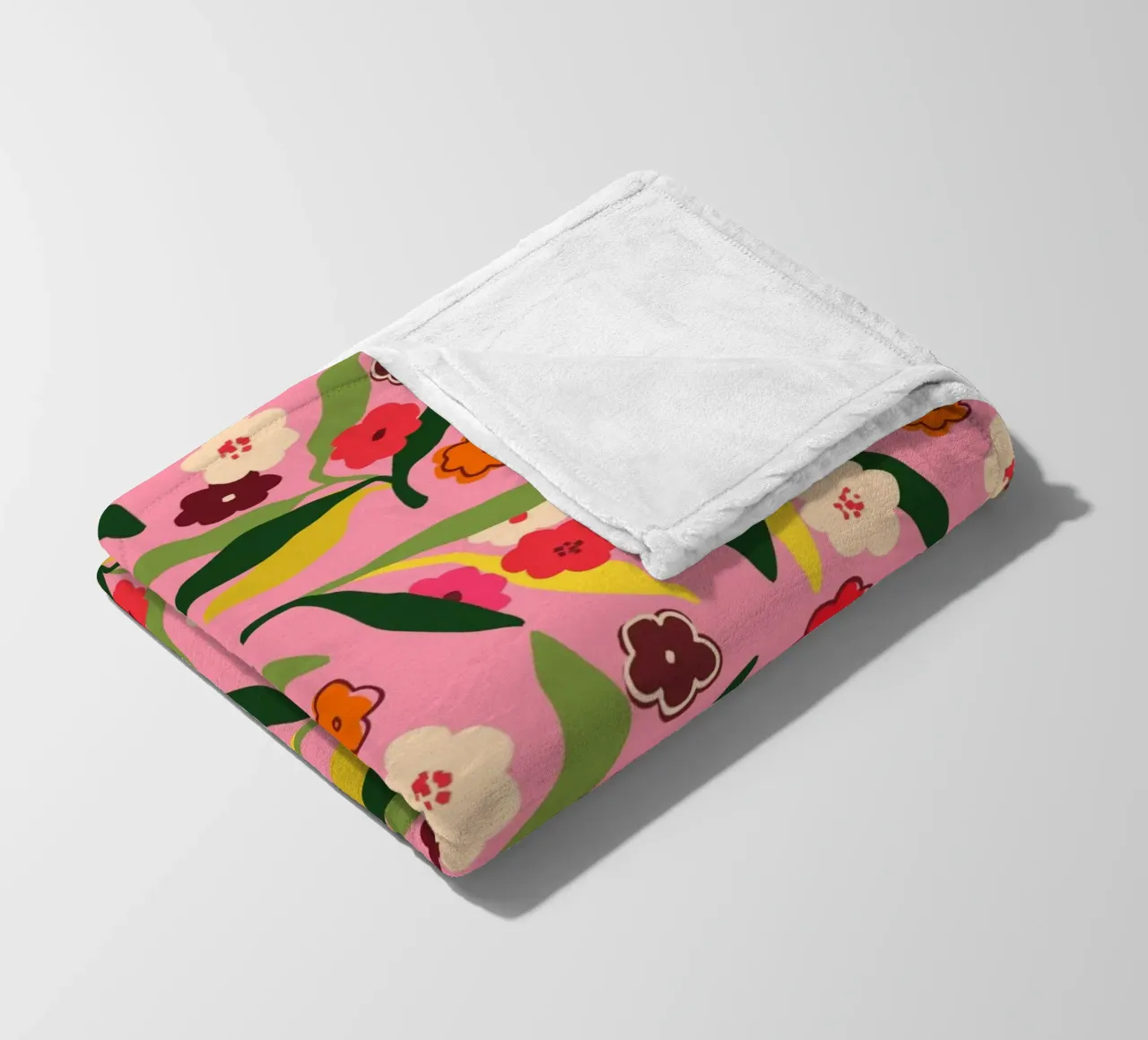 Campi floreali retrò coperta in pile da Kintsugi99