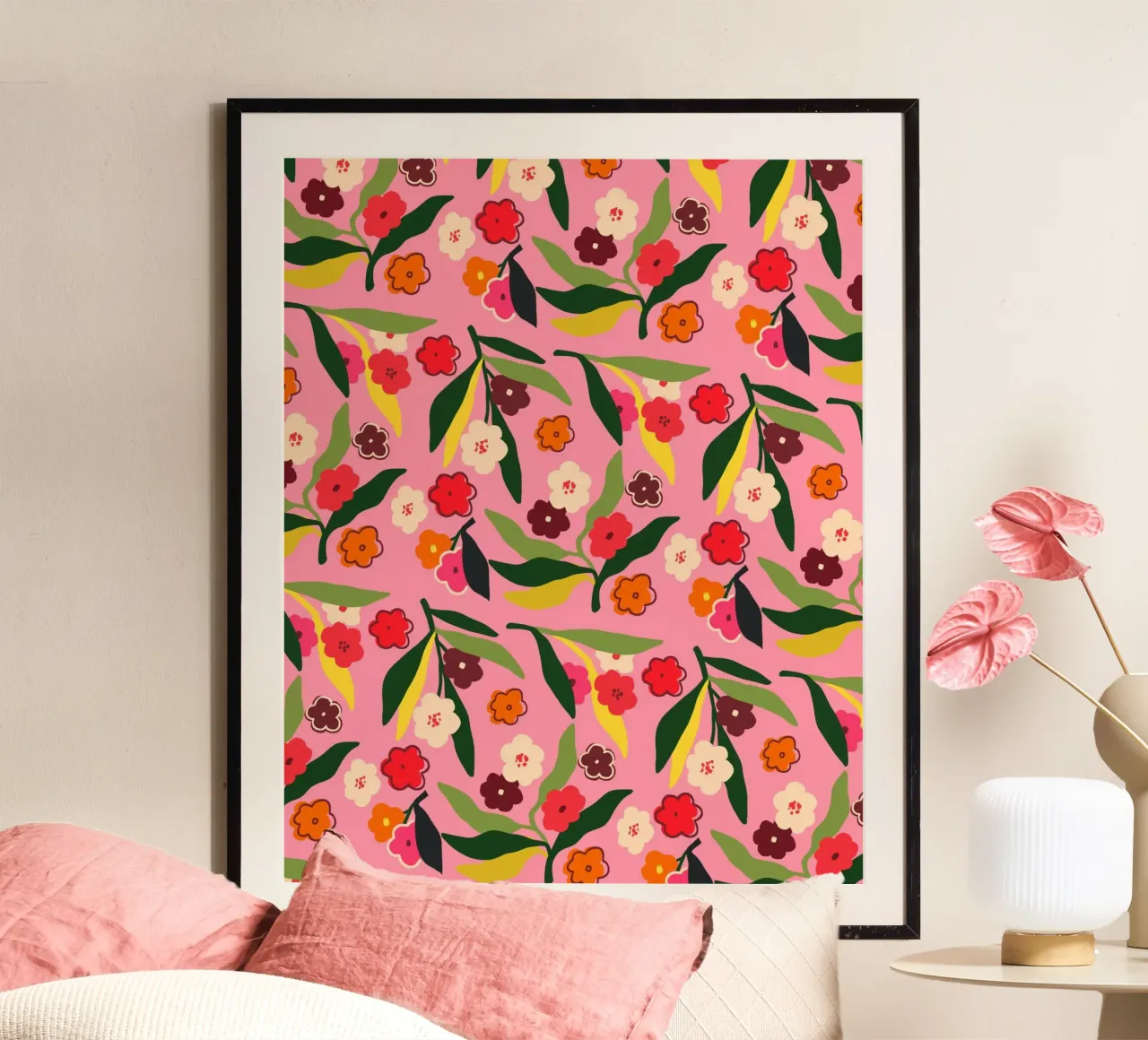 Campi floreali retrò poster da Kintsugi99