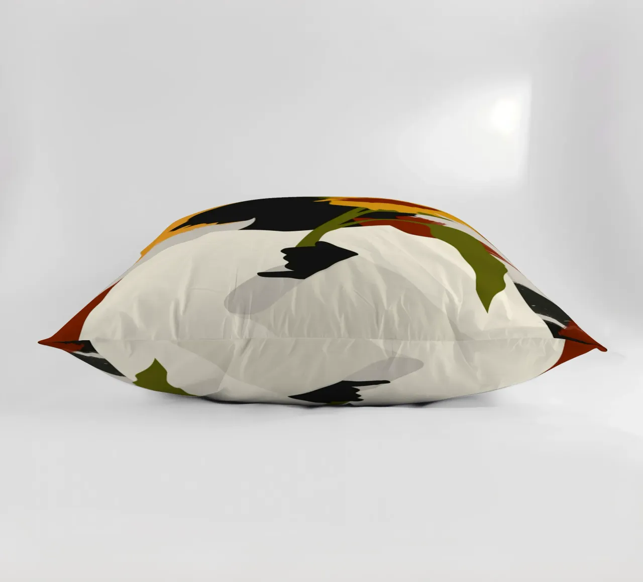 Shadowed Soul with Sunflower Print decorative cushion by Kintsugi99