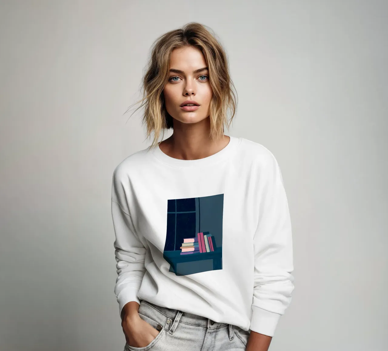 Book Place sweatshirt by PERSONAL TOUCH