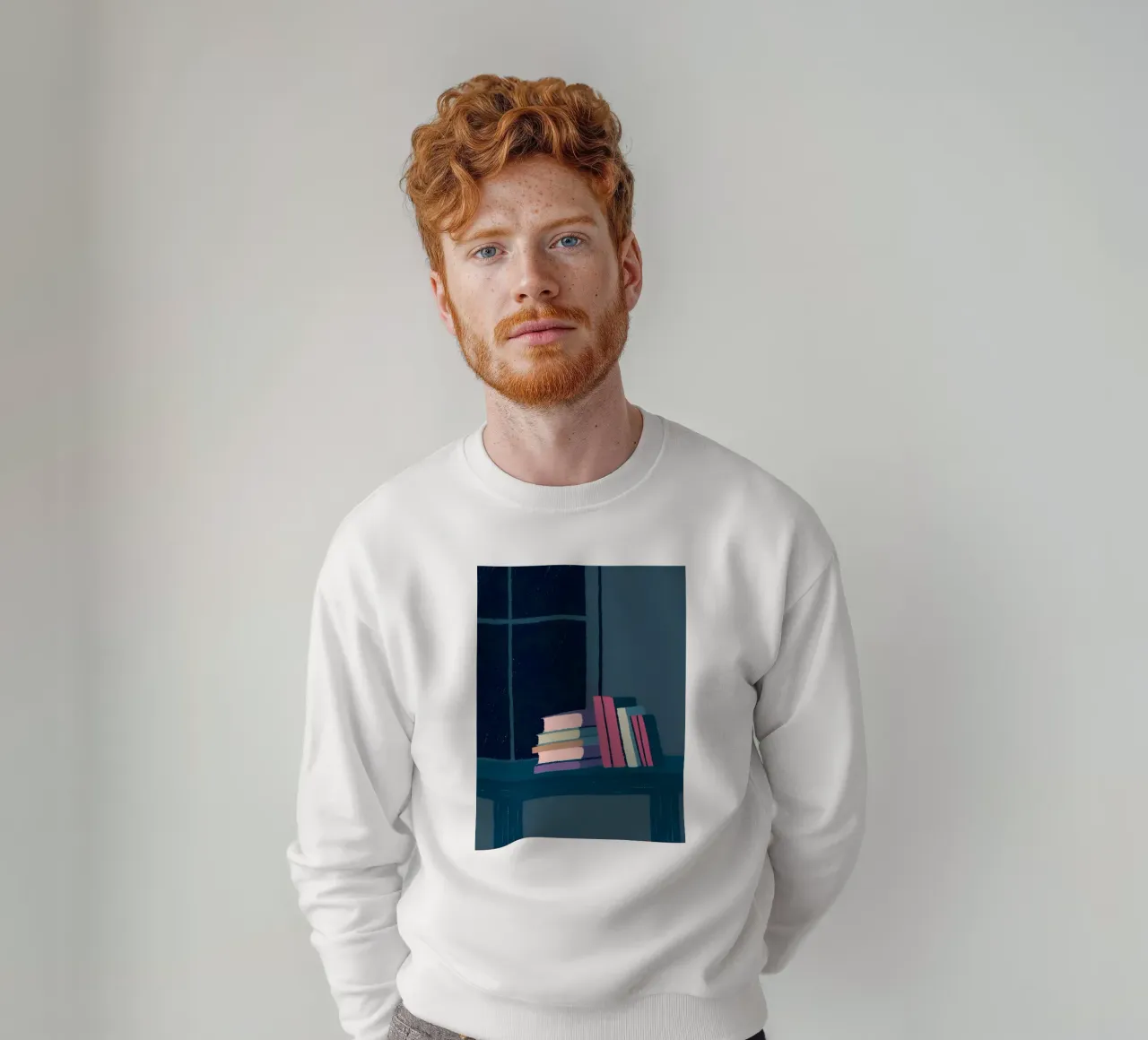 Book Place sweatshirt by PERSONAL TOUCH