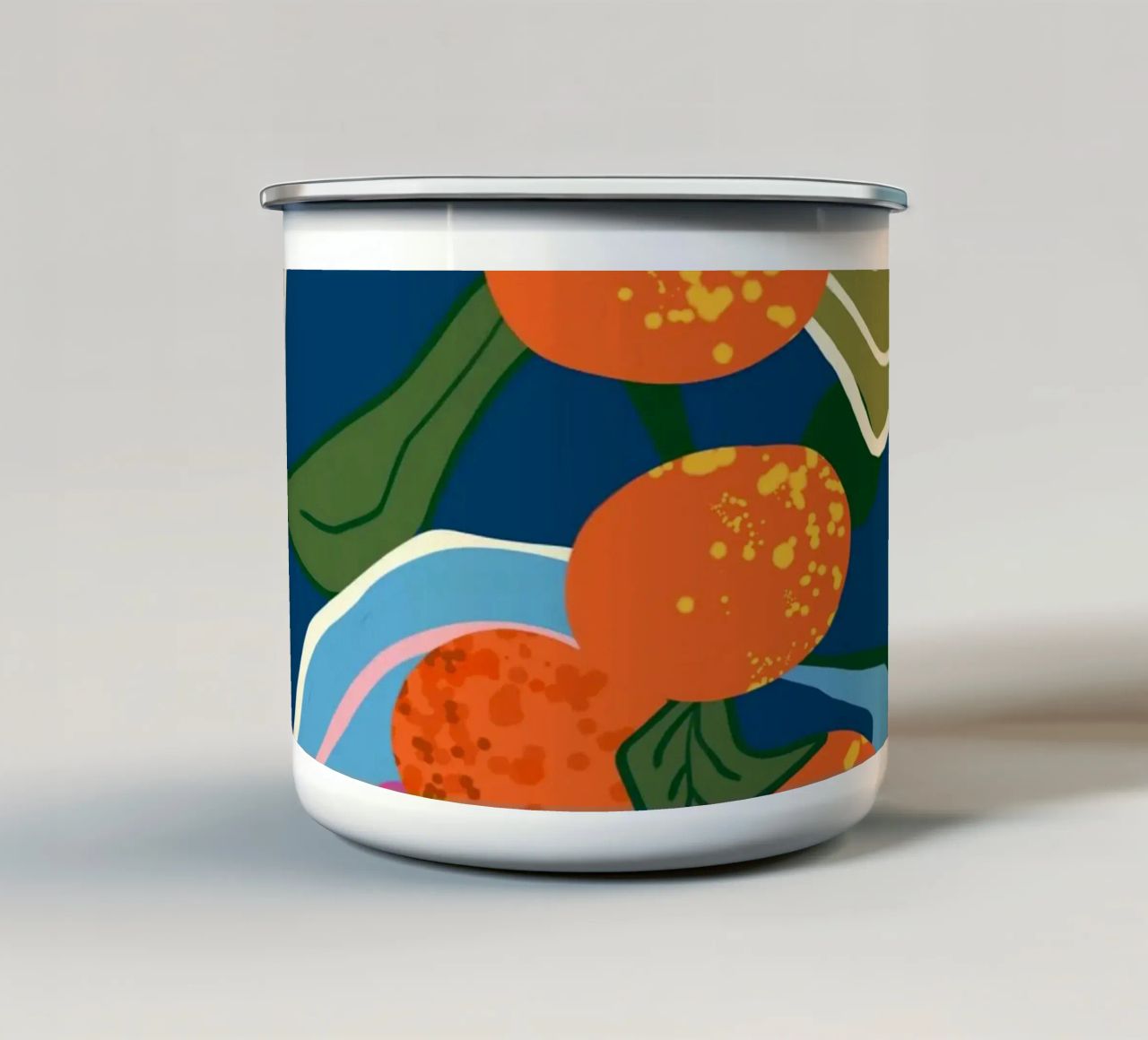 Arancia botanica Lush tazza in smalto da Kintsugi99