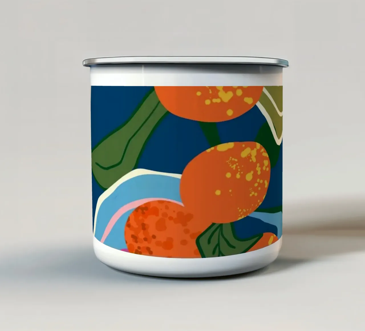 Arancia botanica Lush tazza in smalto da Kintsugi99