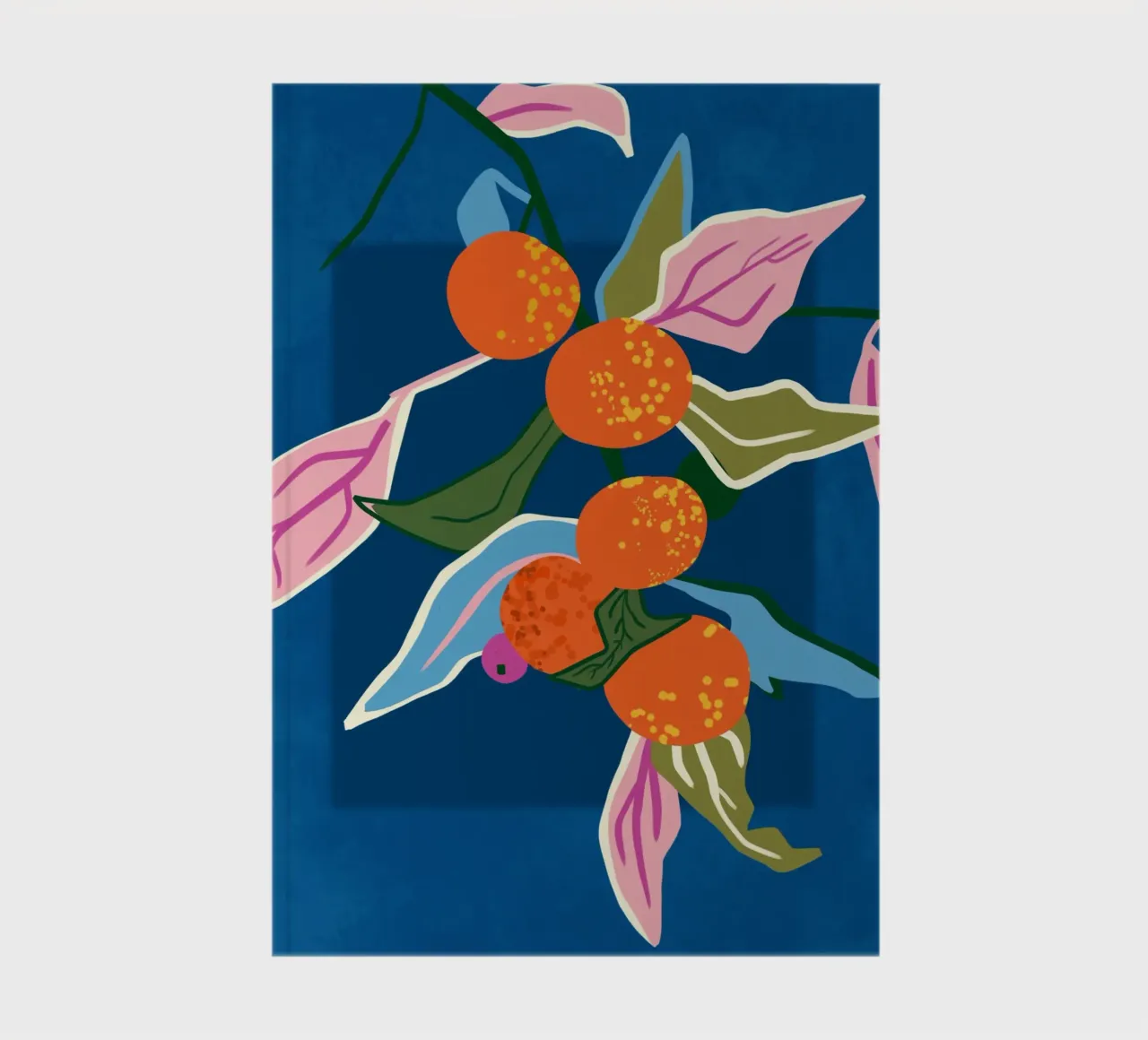 Lush Orange Botanicals notebook by Kintsugi99
