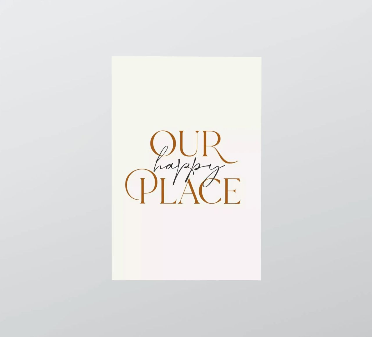 Our Happy Place autocollant de Mottos by Sinan Saydik