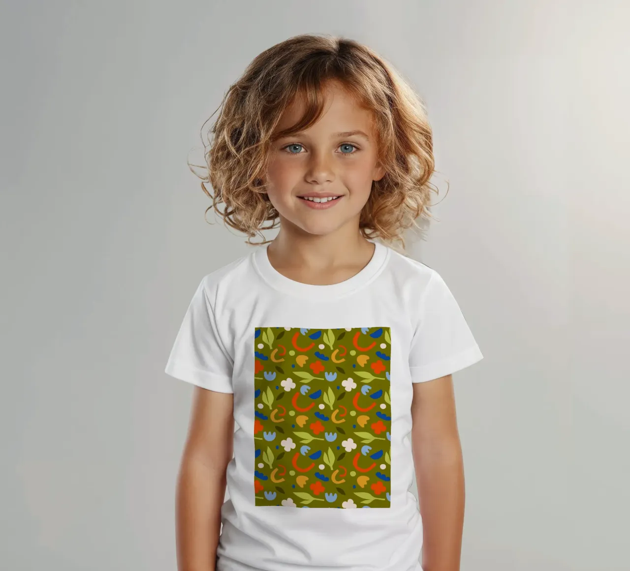 Olive Wiese Kinder T-Shirt von Kintsugi99