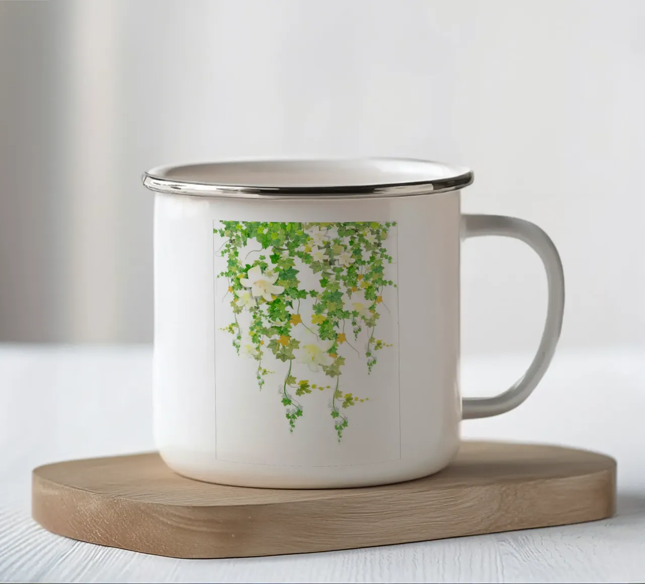 Watercolor Ivy tazza in smalto da Nadjaa