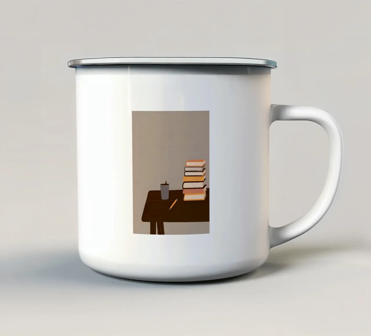 Luogo del libro tazza in smalto da PERSONAL TOUCH
