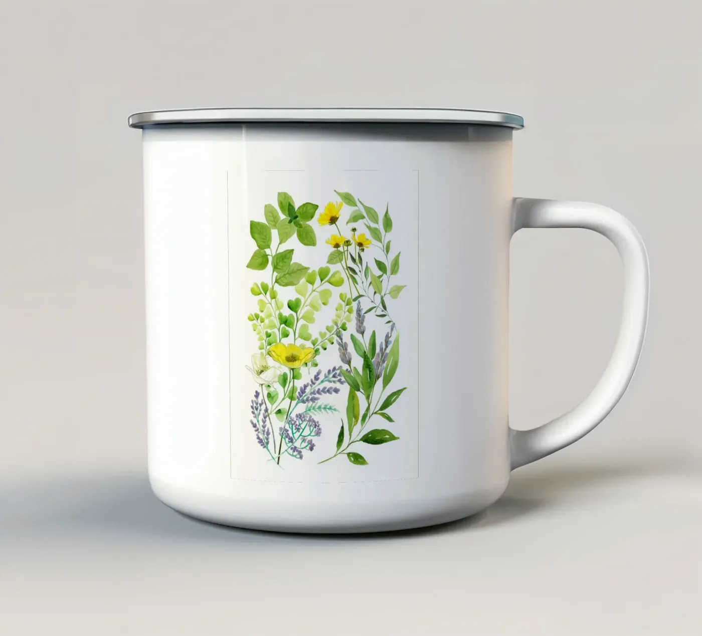Springtime enamel mug by Nadjaa