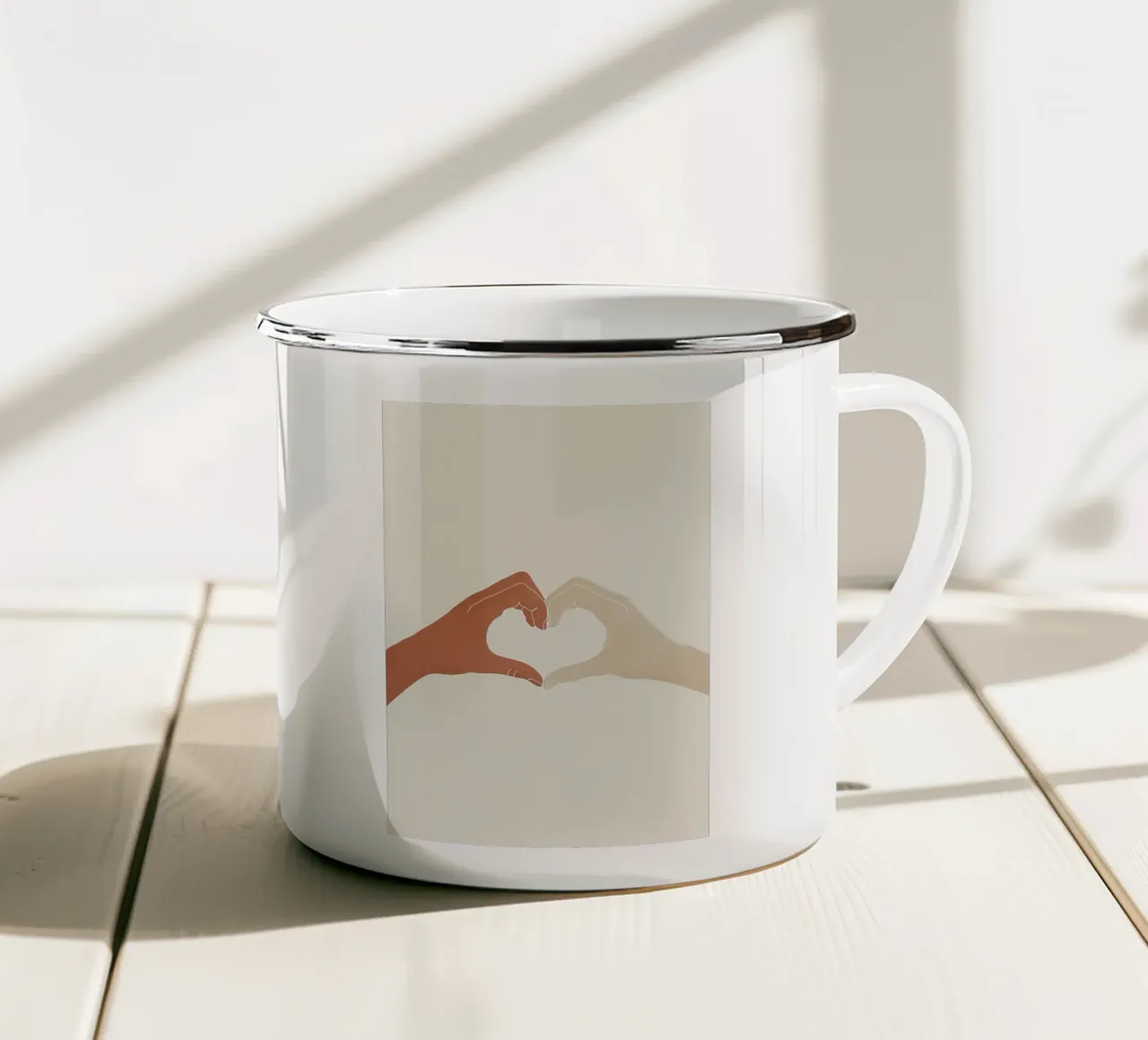 Heart tazza in smalto da Nadjaa