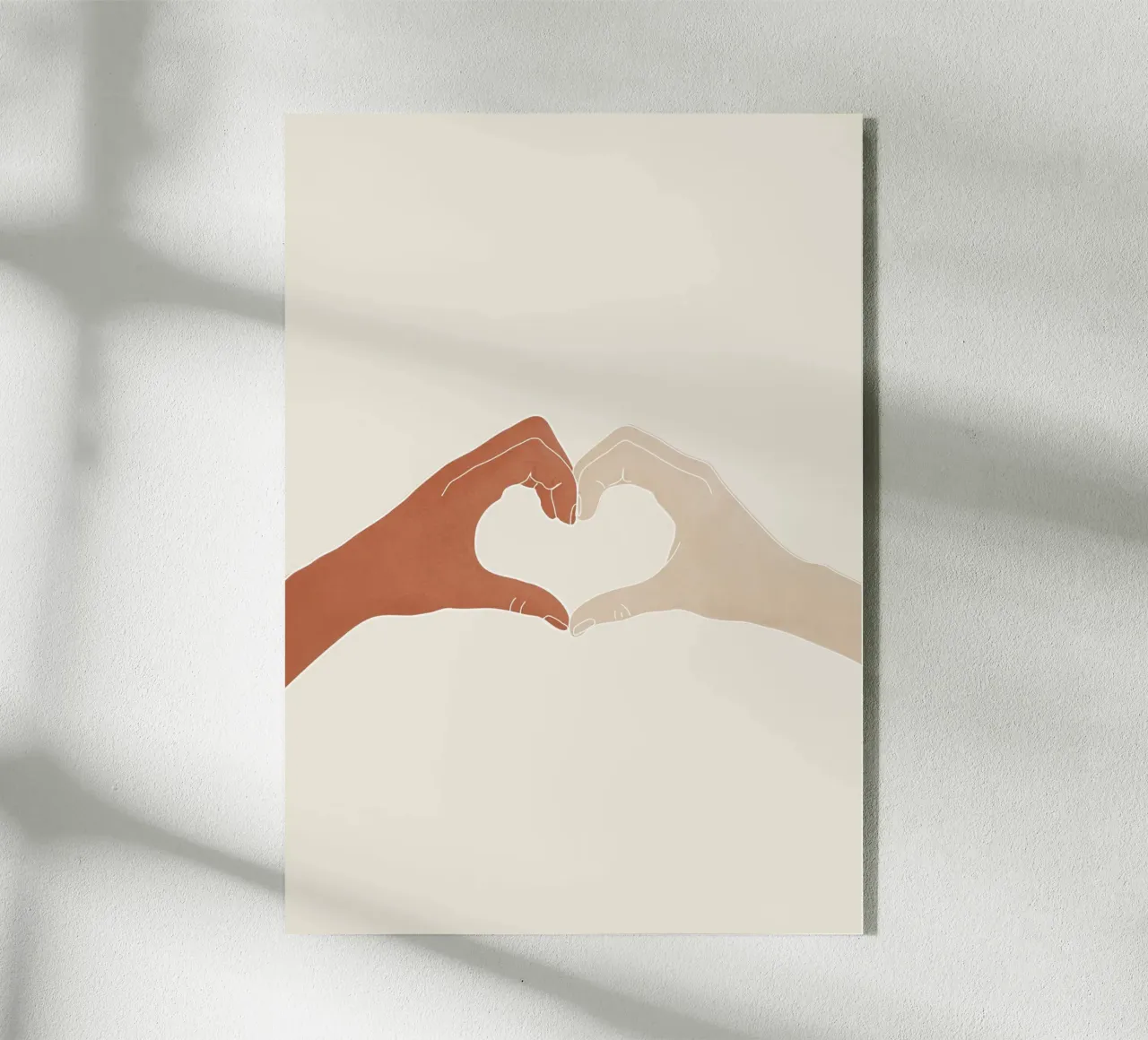 Heart acryl van Nadjaa