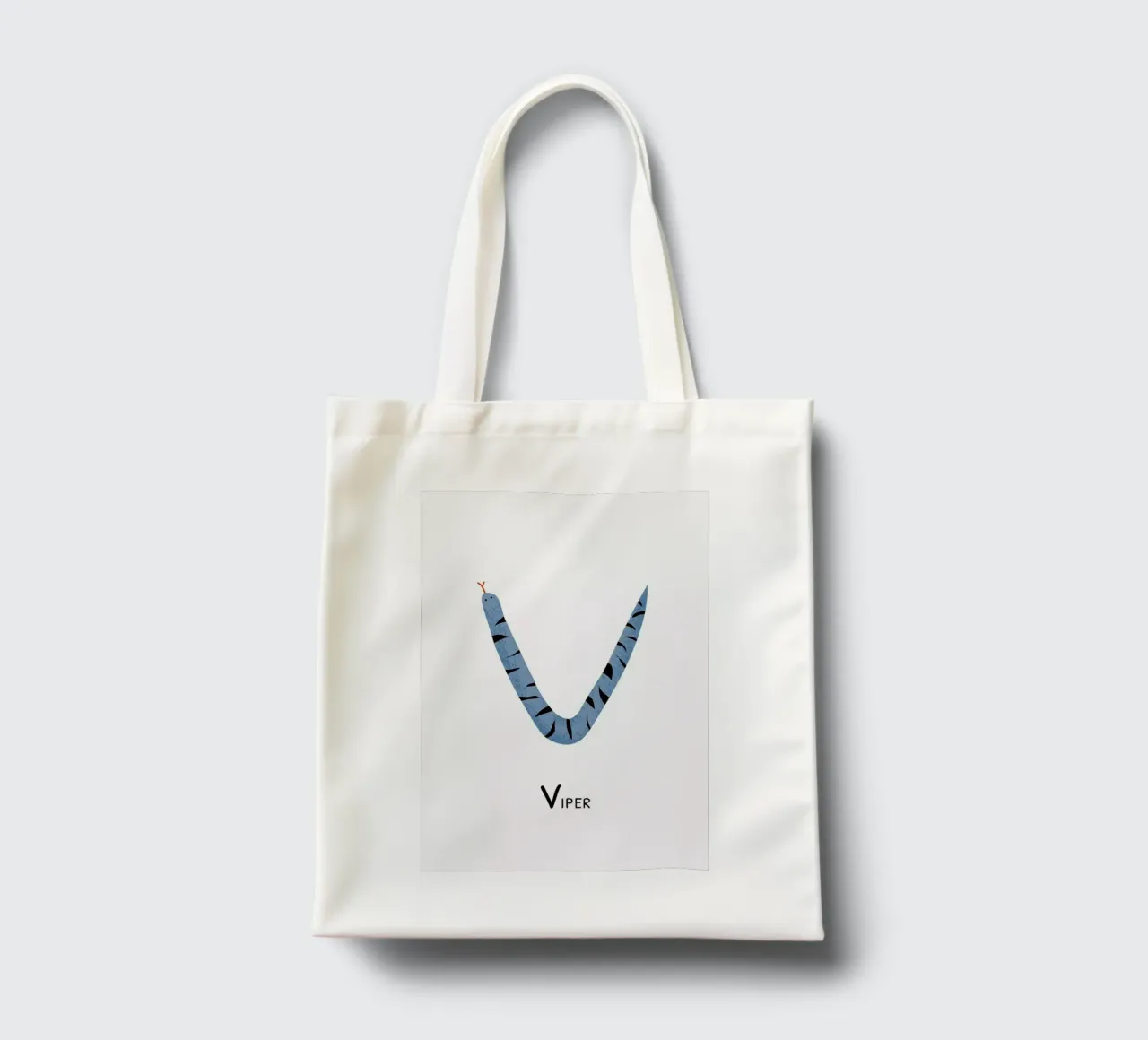 V for Viper Jutebeutel von Little Flourishes