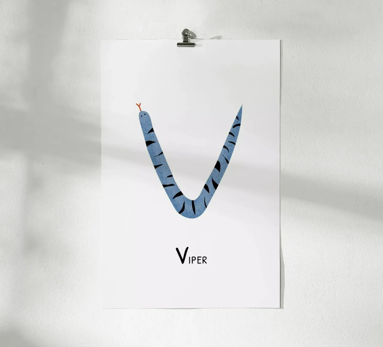 V for Viper carta hahnemühle da Little Flourishes
