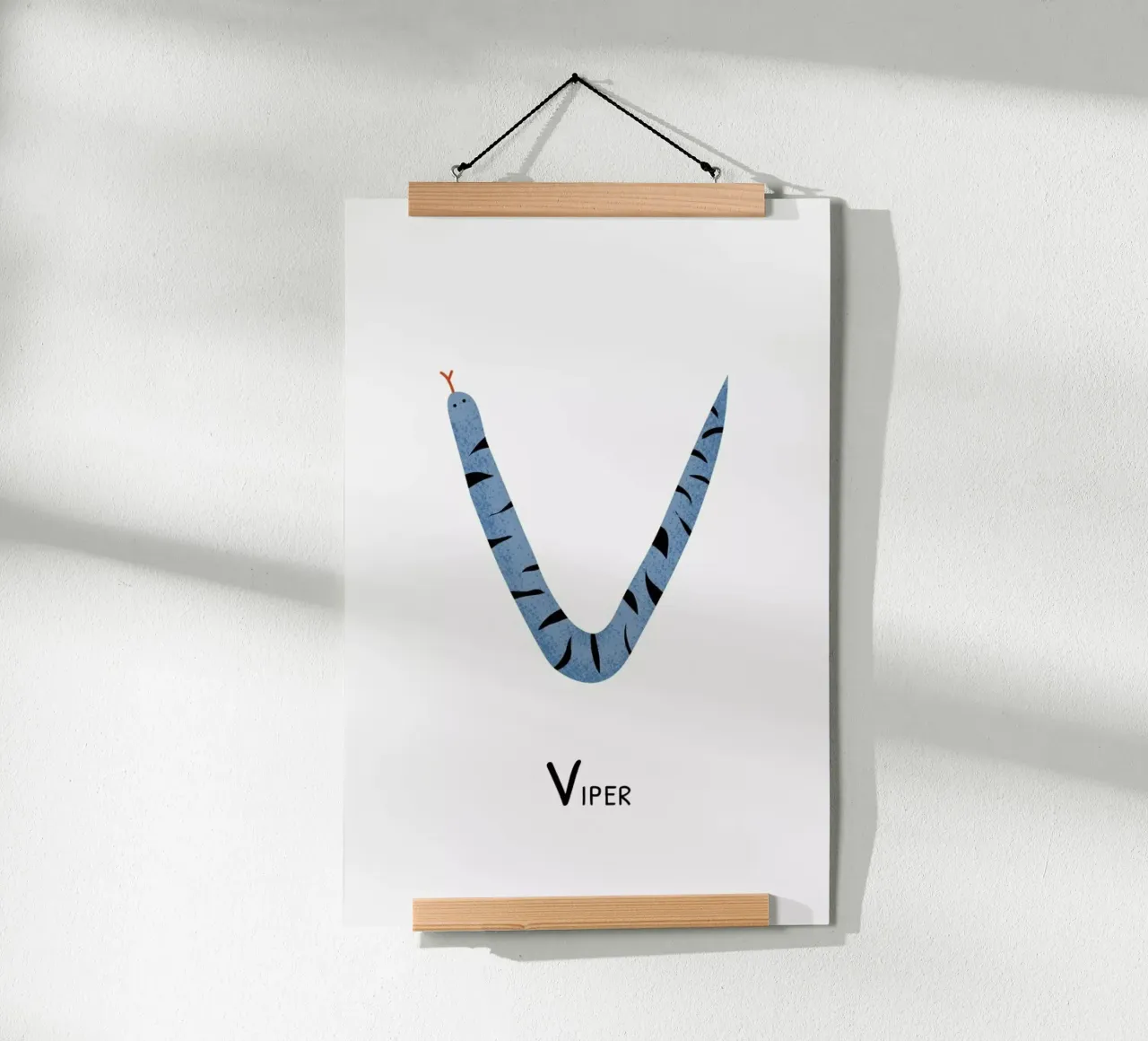 V for Viper carta hahnemühle da Little Flourishes