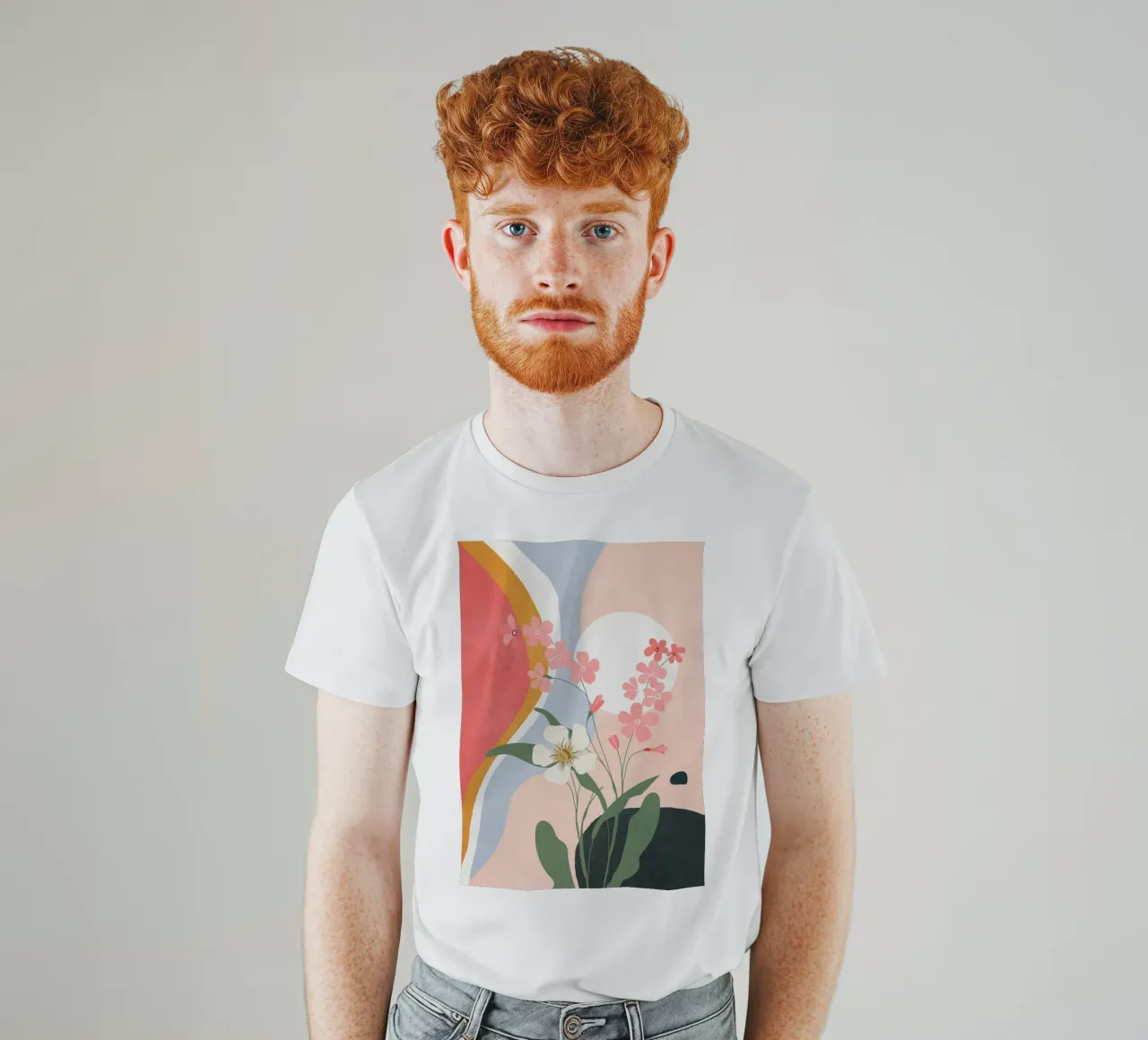 Colorful Flower Design 1 t-shirt by Flow Line