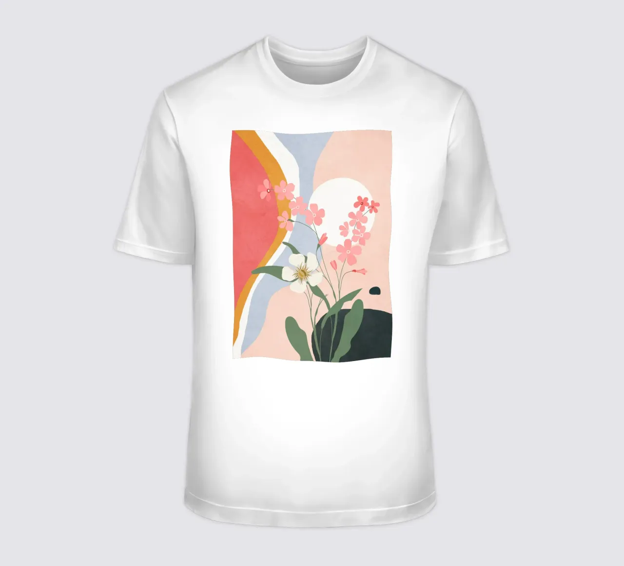 Colorful Flower Design 1 t-shirt by Flow Line
