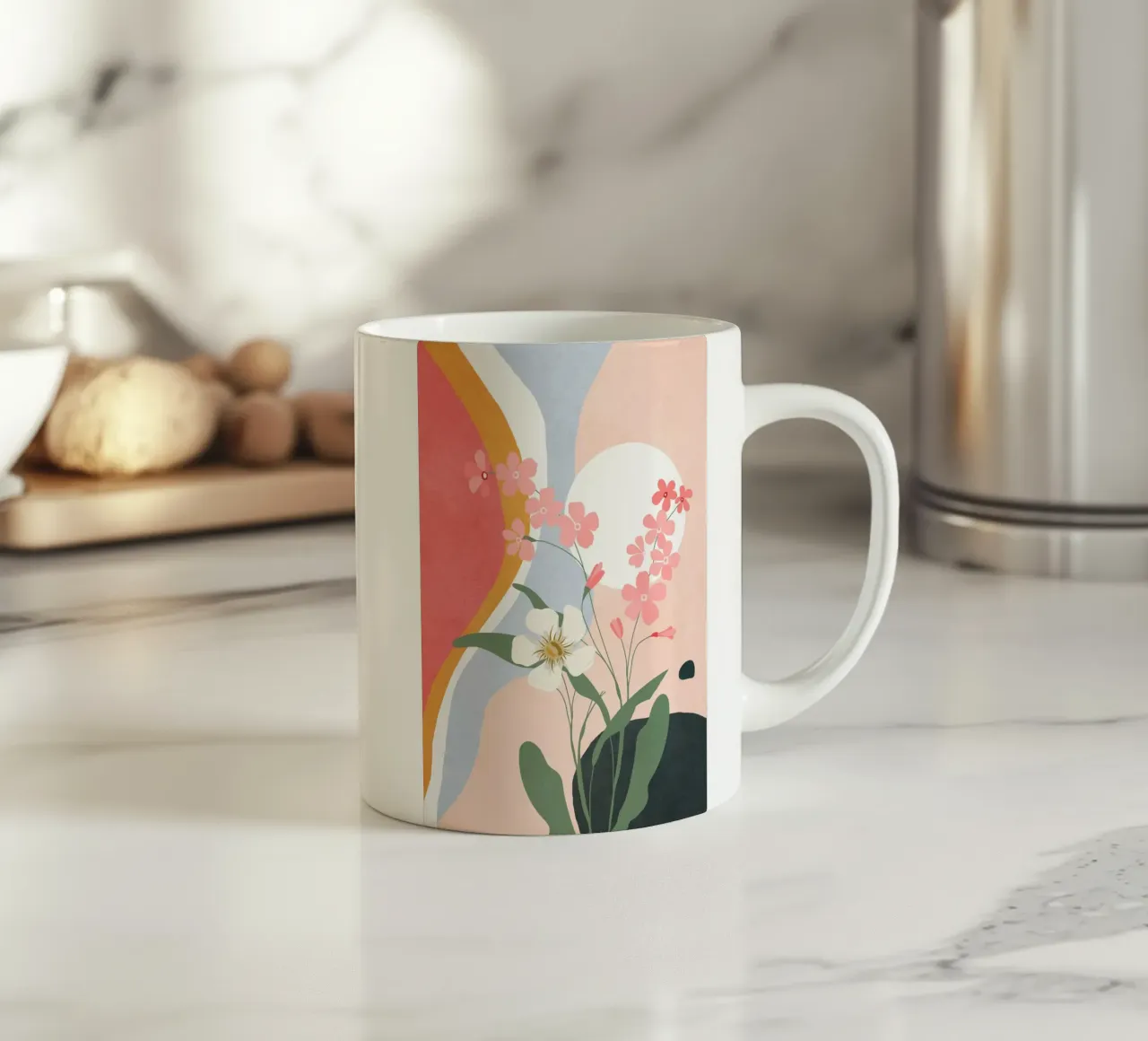 Colorful Flower Design 1 tazza in ceramica da Flow Line