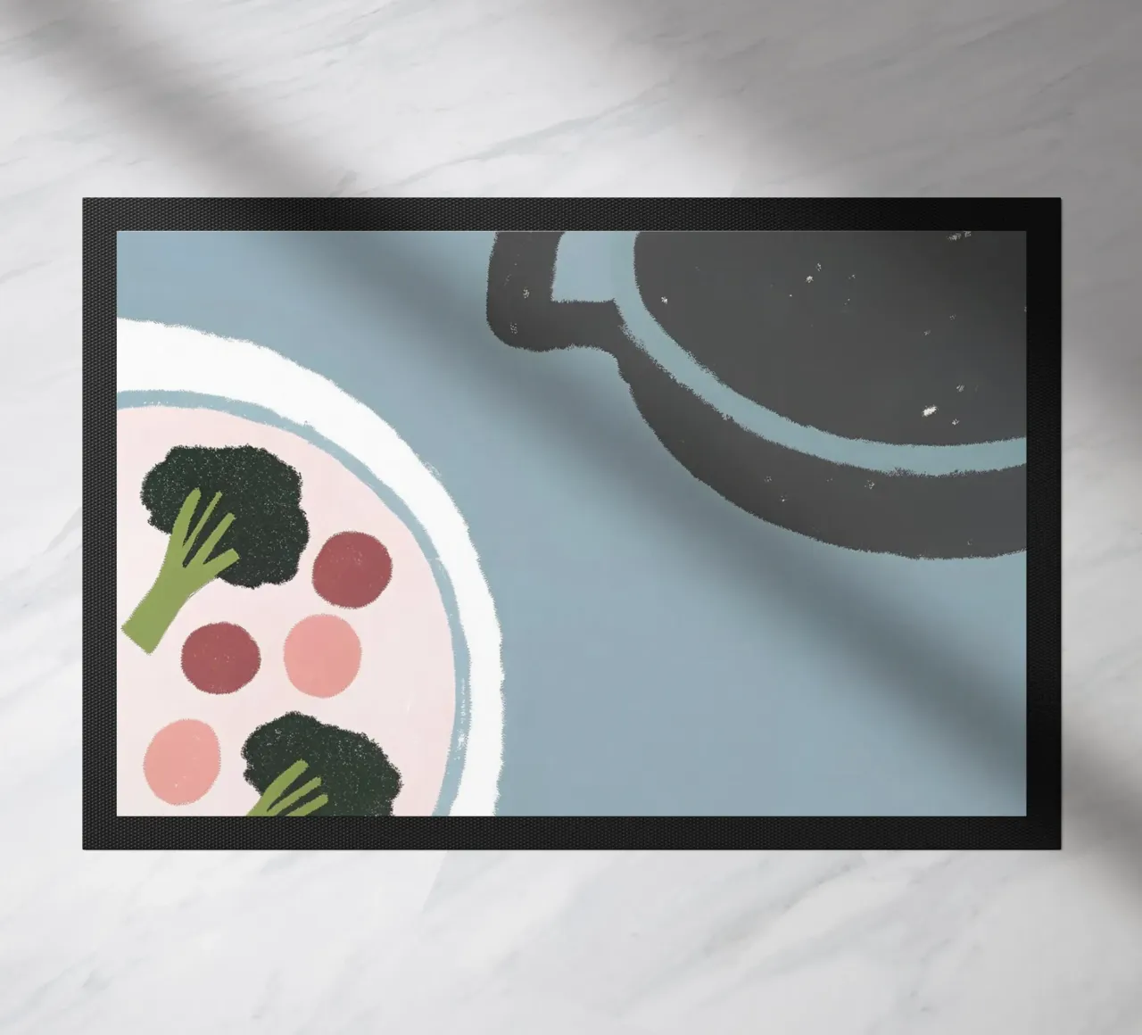 Vegetable Breakfast doormat by PERSONAL TOUCH