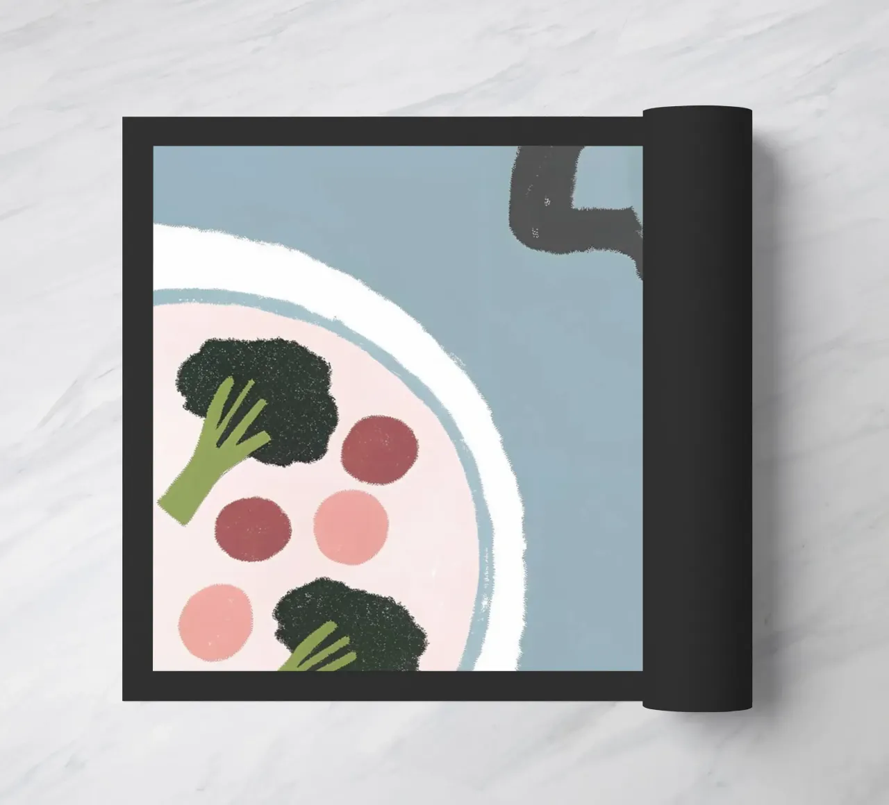 Vegetable Breakfast doormat by PERSONAL TOUCH