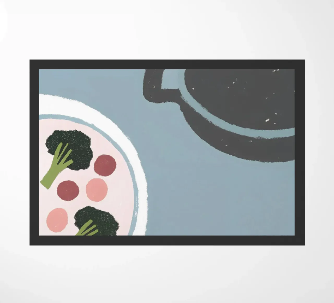 Vegetable Breakfast doormat by PERSONAL TOUCH