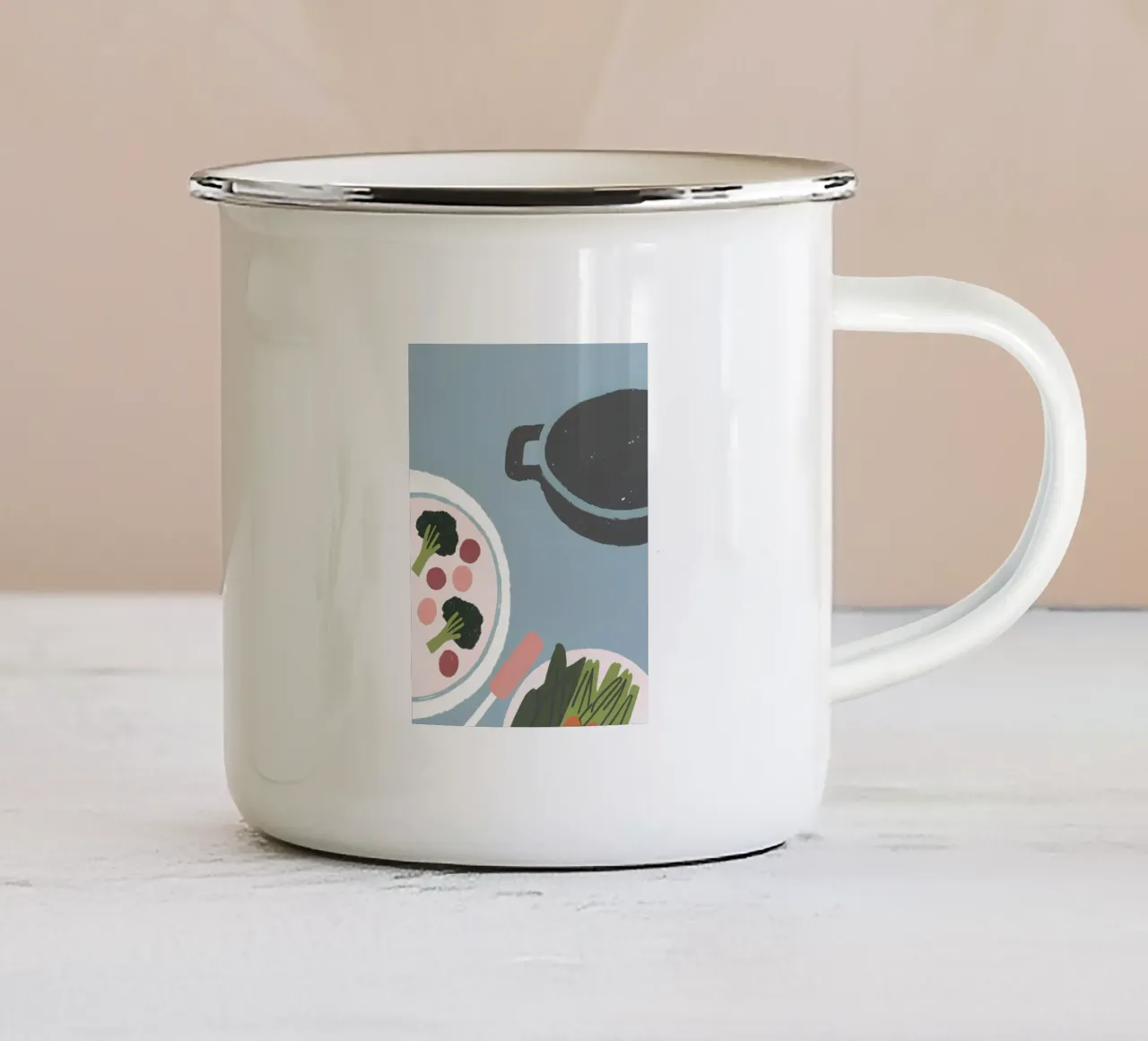 Colazione a base di verdure tazza in smalto da PERSONAL TOUCH