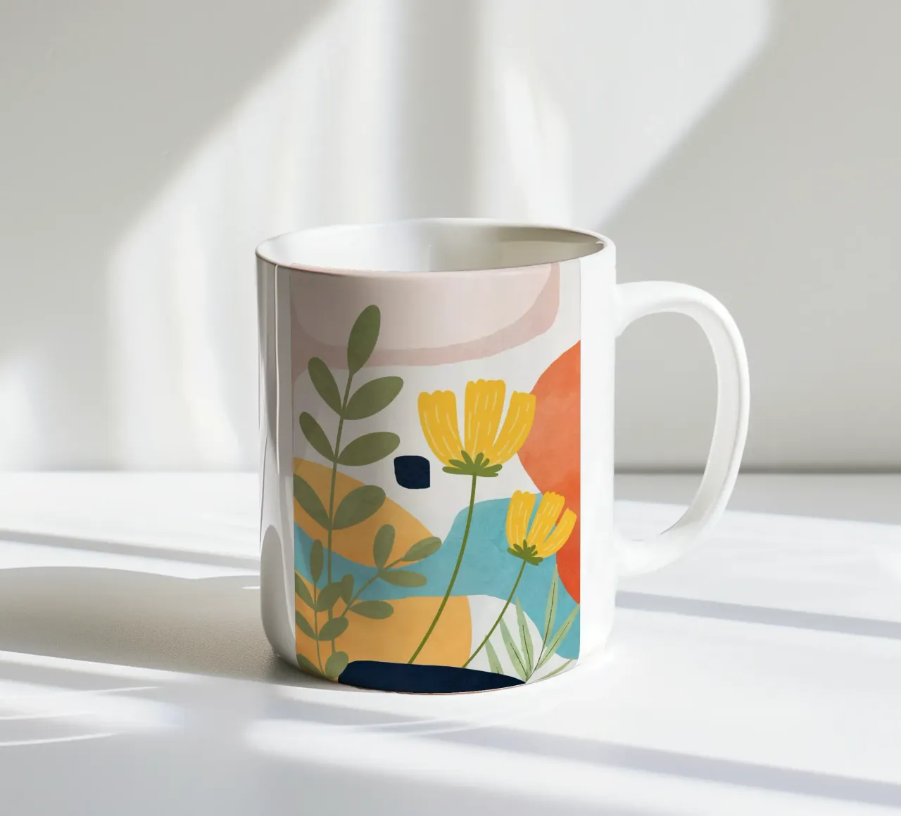 Colorful Flower Design 2 tazza in ceramica da Flow Line
