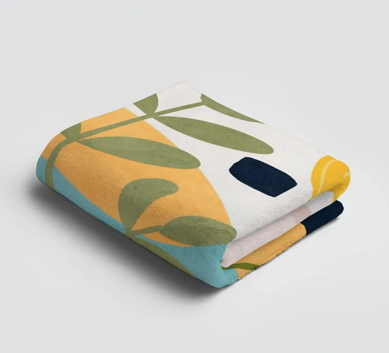 Colorful Flower Design 2 towel by Flow Line