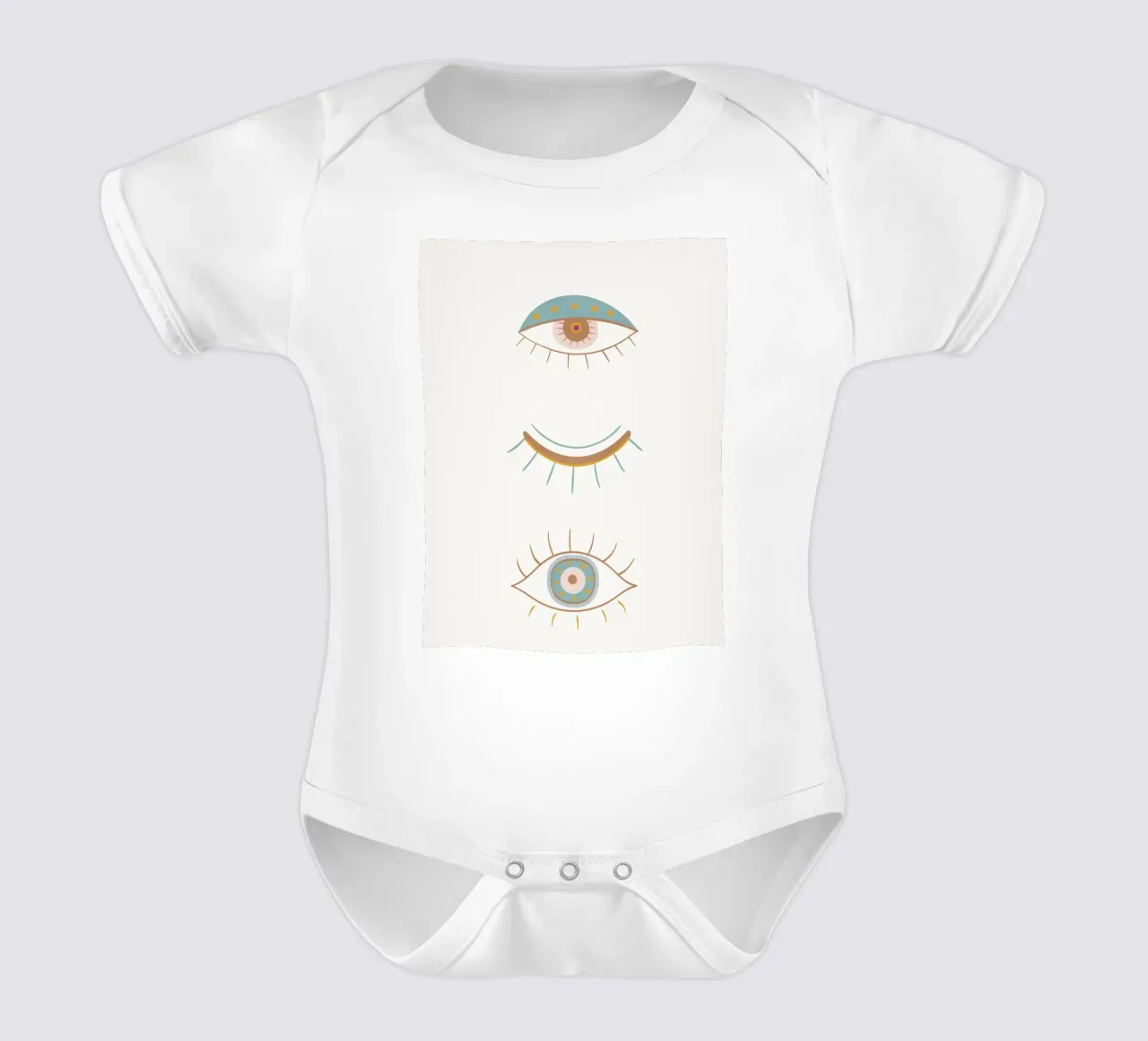 Geometric Gaze body neonato maniche corte da Flow Line