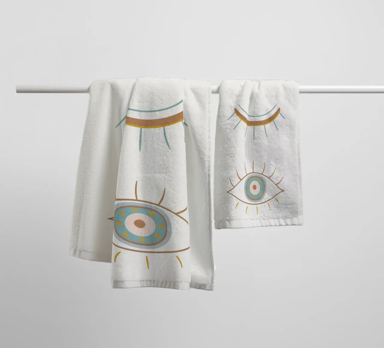 Geometric Gaze asciugamano da bagno da Flow Line