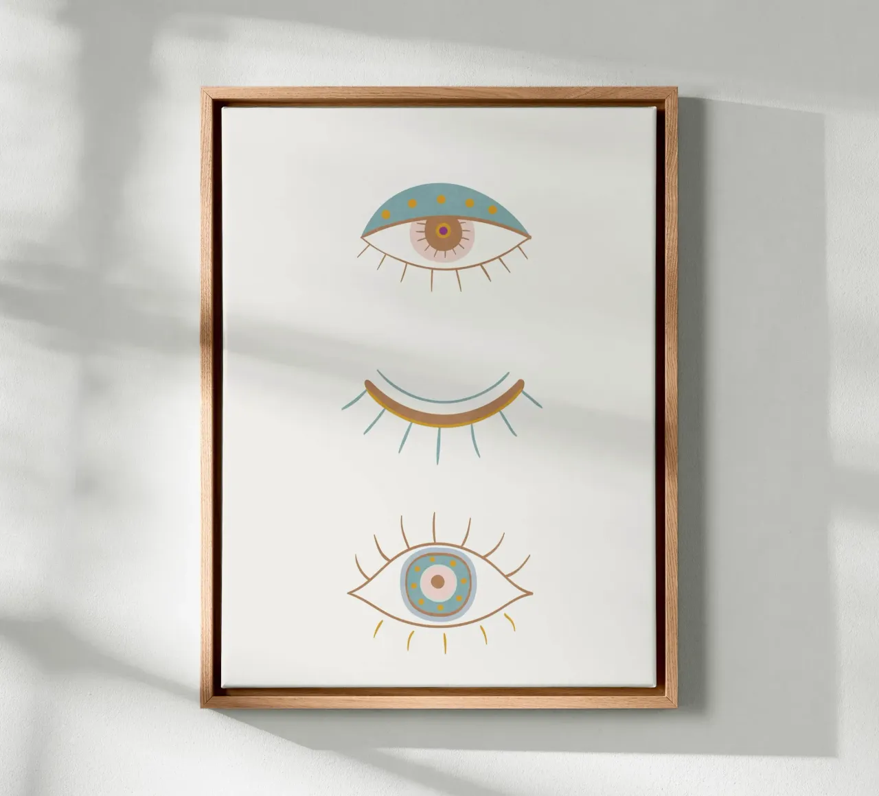 Geometric Gaze tela con Cornice a cassetta da Flow Line