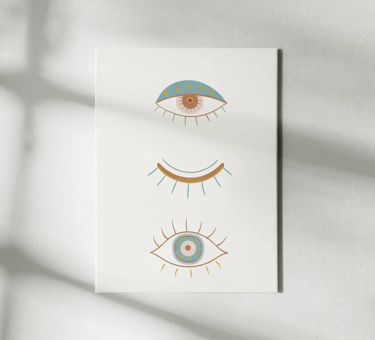 Geometric Gaze tela con Cornice a cassetta da Flow Line