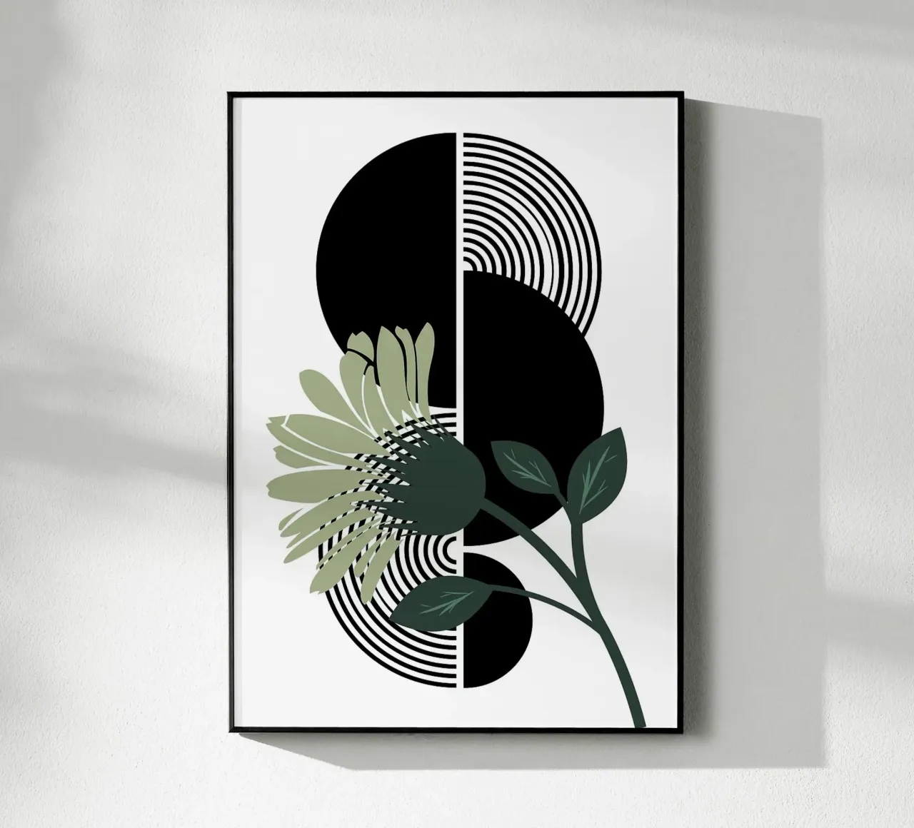 fiore forme geometriche metà simmetria plexiglass da Kirsten C Nolan