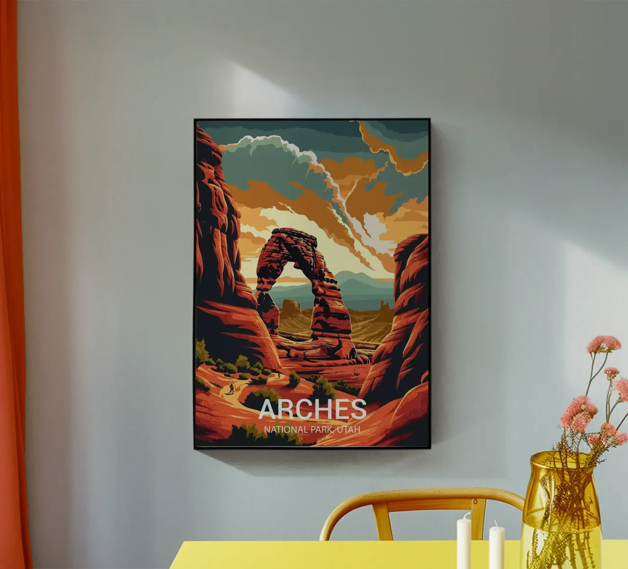 rock formations arches national park Utah acrylic glass by Kirsten C Nolan