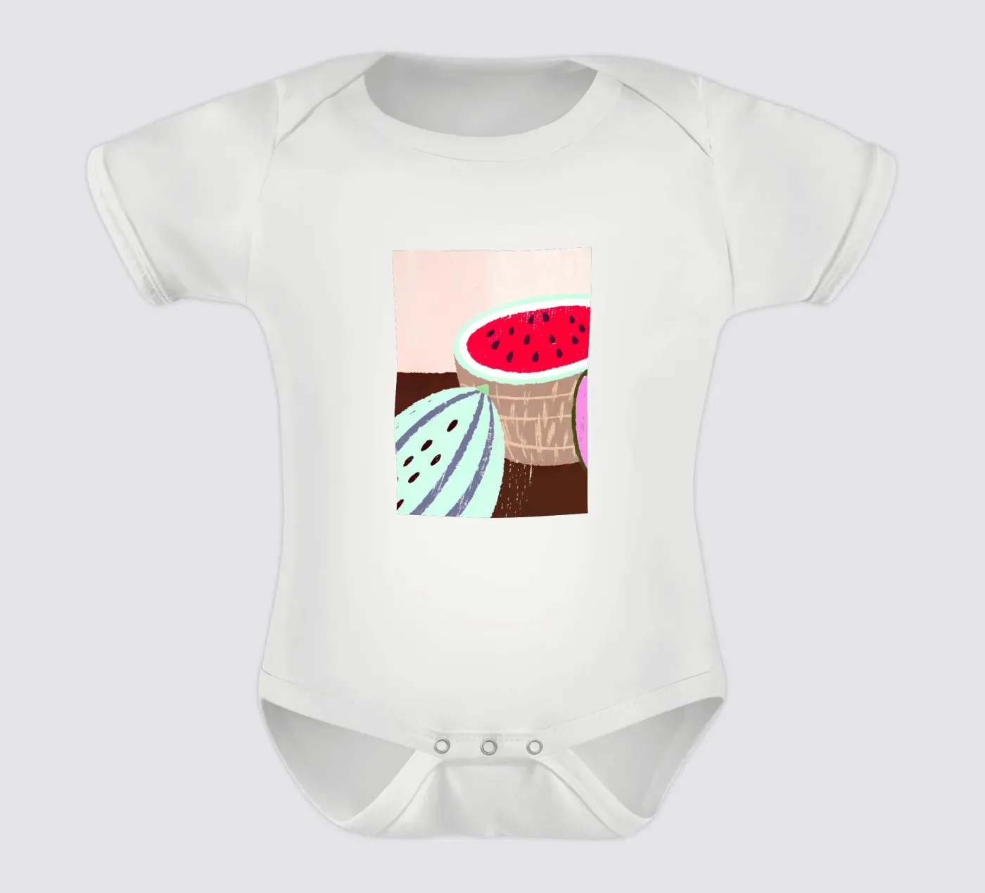 Watermelon Fruit Kurzarm Babybody von PERSONAL TOUCH