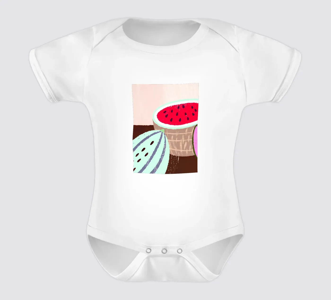 Watermelon Fruit Kurzarm Babybody von PERSONAL TOUCH