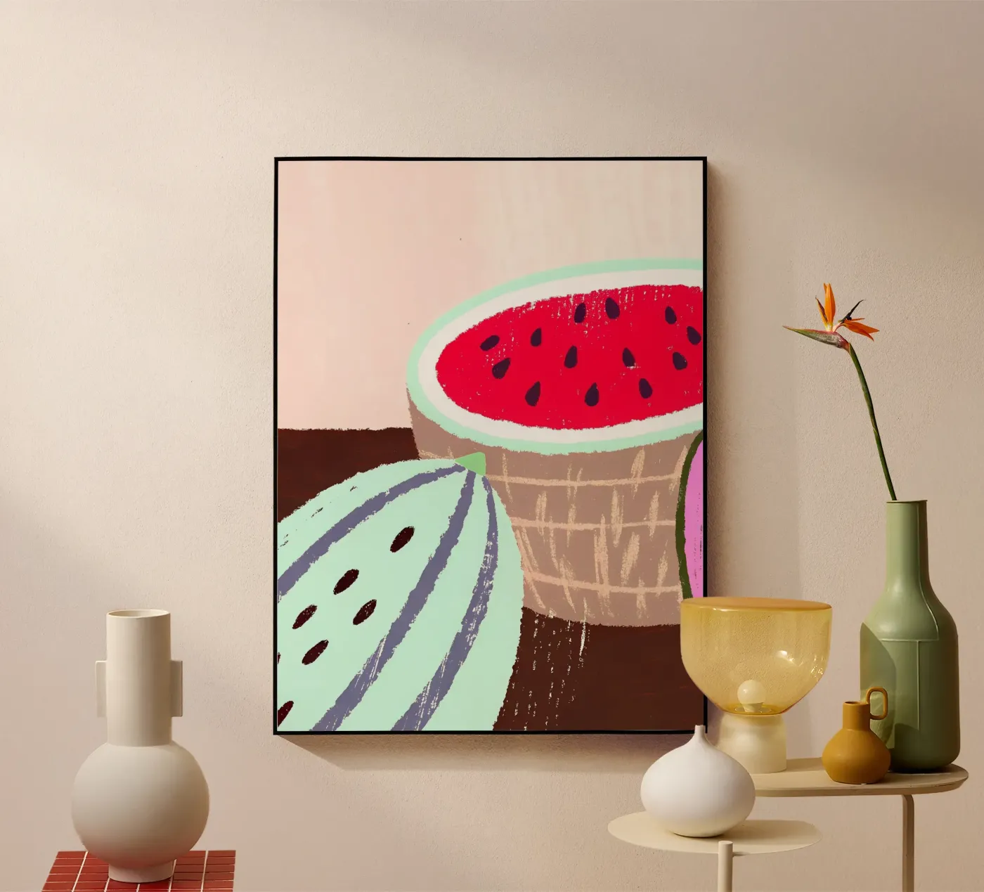 Watermelon Fruit acrylic glass by PERSONAL TOUCH