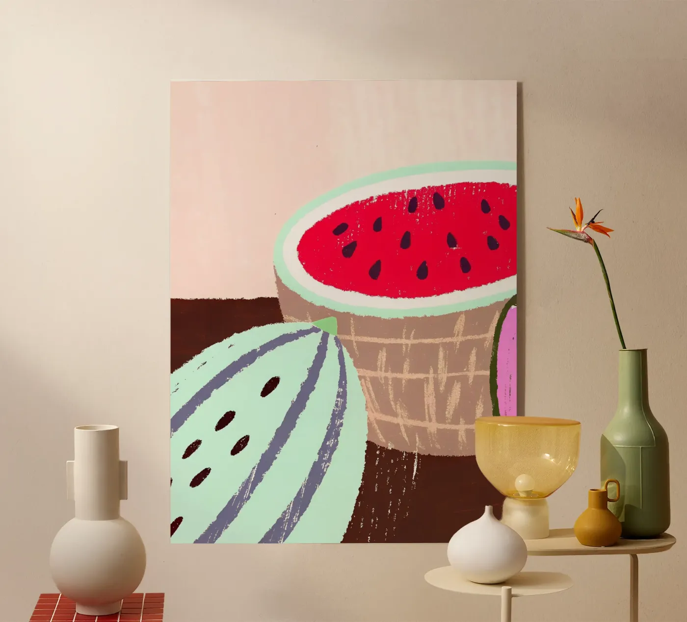 Watermelon Fruit acrylic glass by PERSONAL TOUCH
