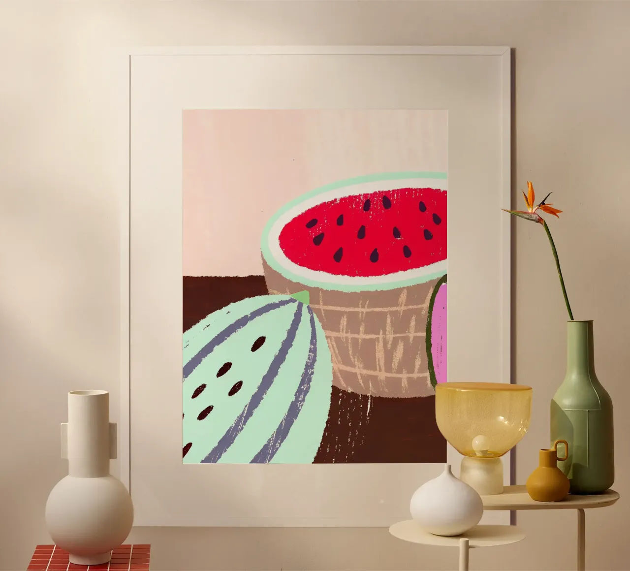 Wassermelone Frucht Poster von PERSONAL TOUCH