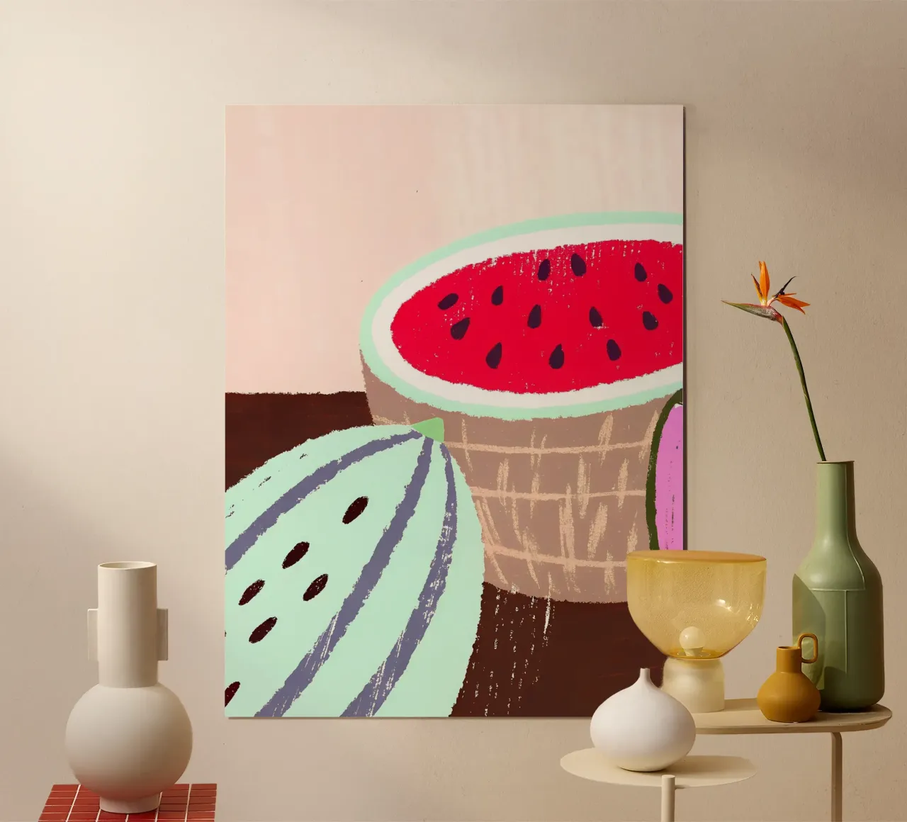 Wassermelone Frucht Poster von PERSONAL TOUCH