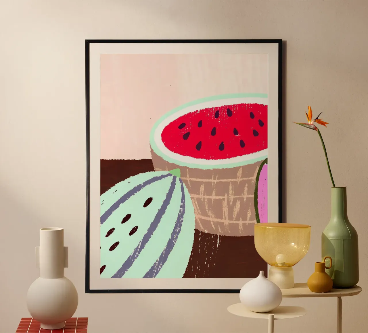 Wassermelone Frucht Poster von PERSONAL TOUCH