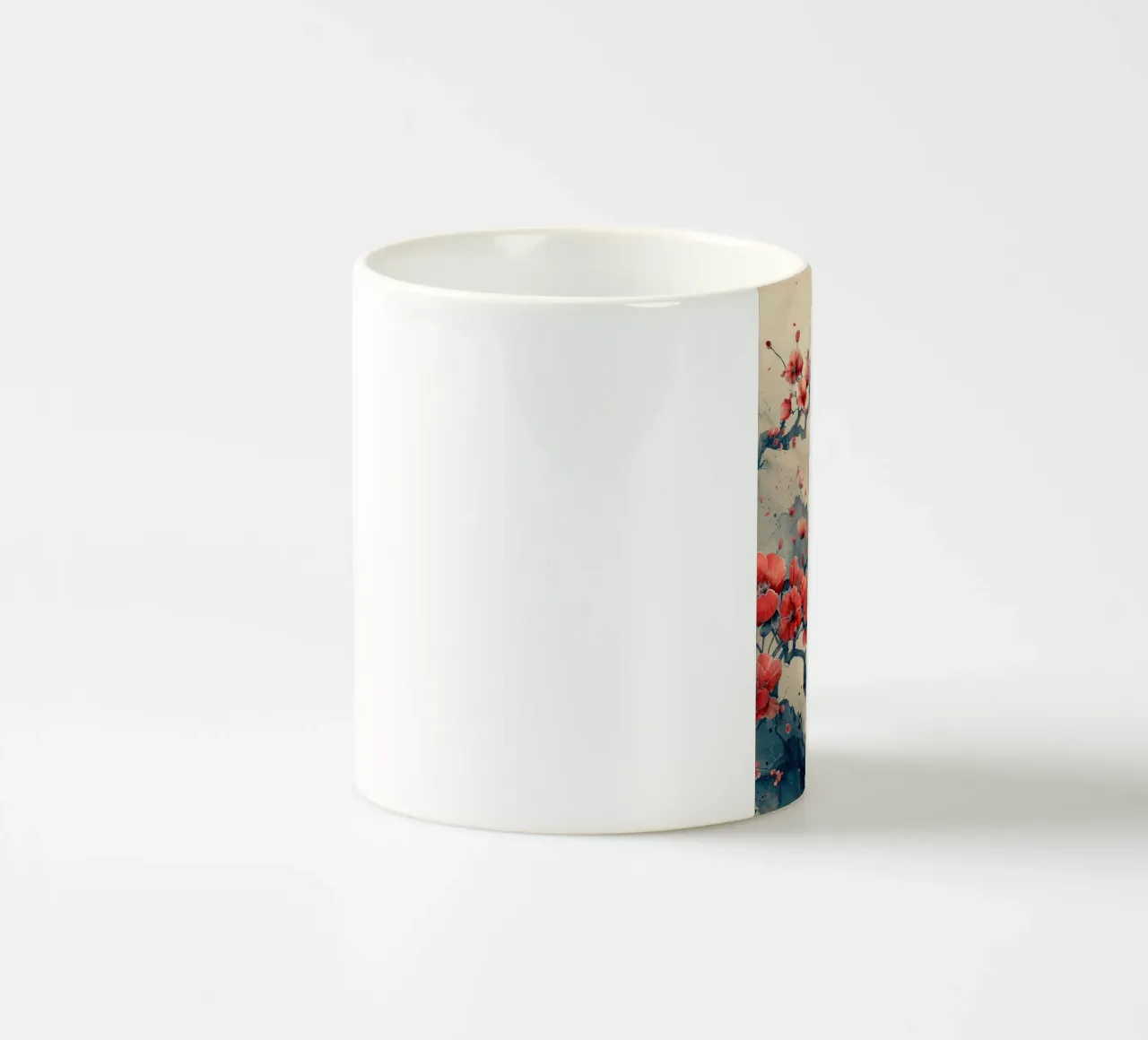fiori di ciliegio rami fiori flora tazza in ceramica da Kirsten C Nolan