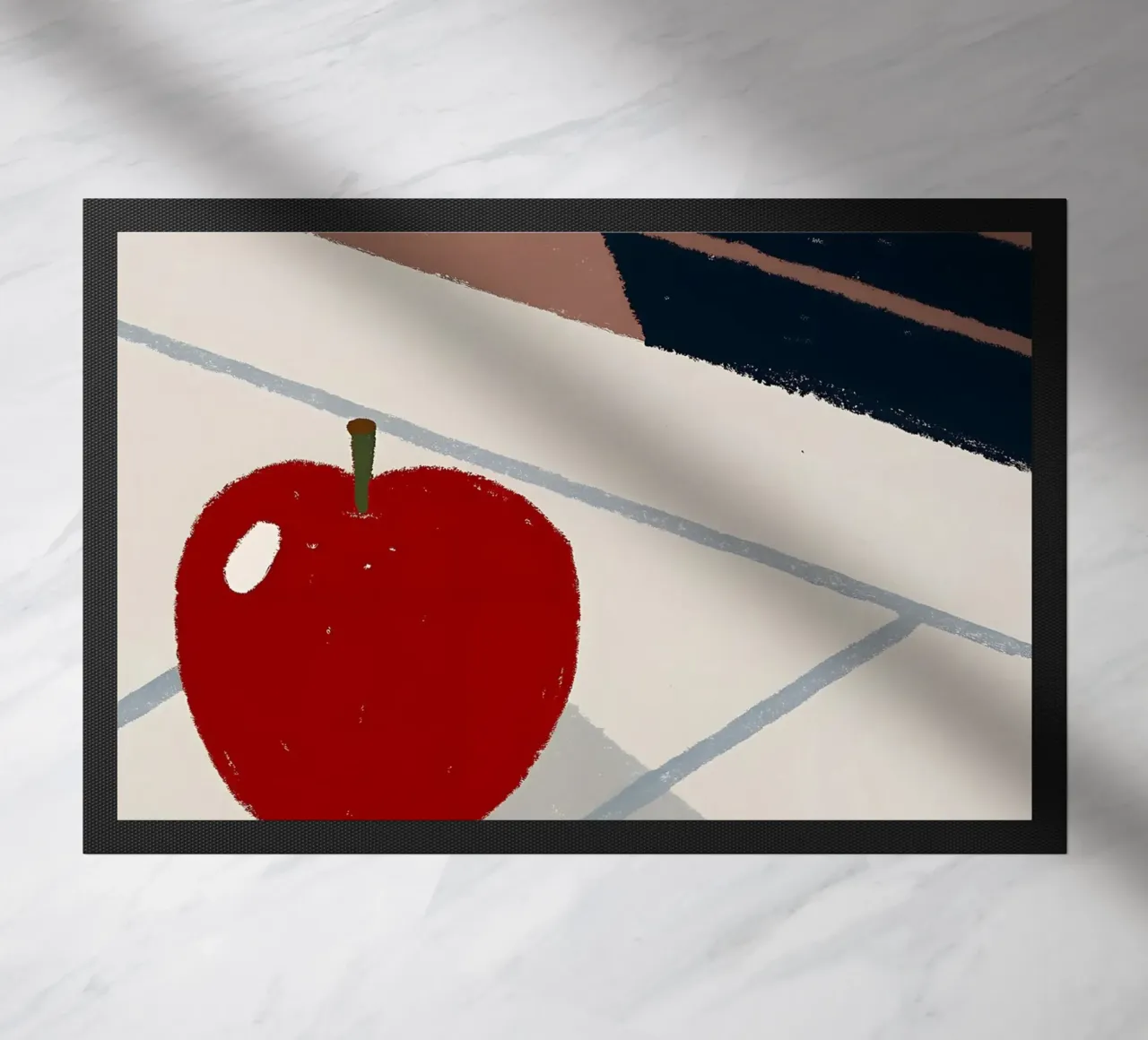 Red Apple doormat by PERSONAL TOUCH