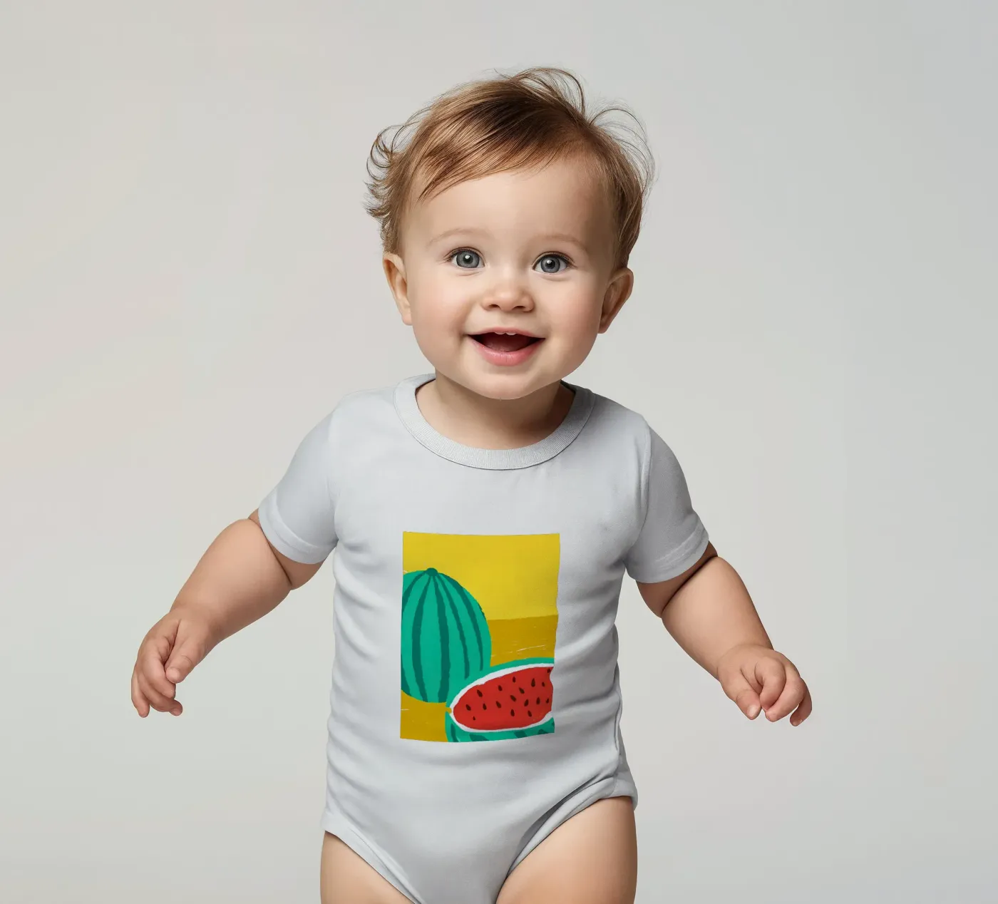 Watermelon Fruit Kurzarm Babybody von PERSONAL TOUCH