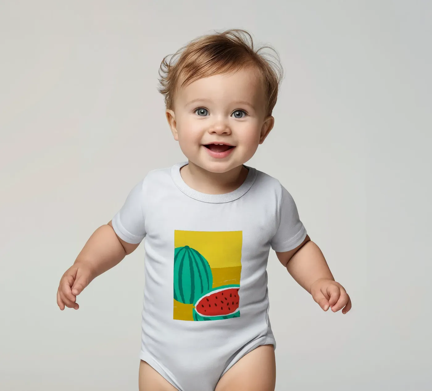Watermelon Fruit Kurzarm Babybody von PERSONAL TOUCH