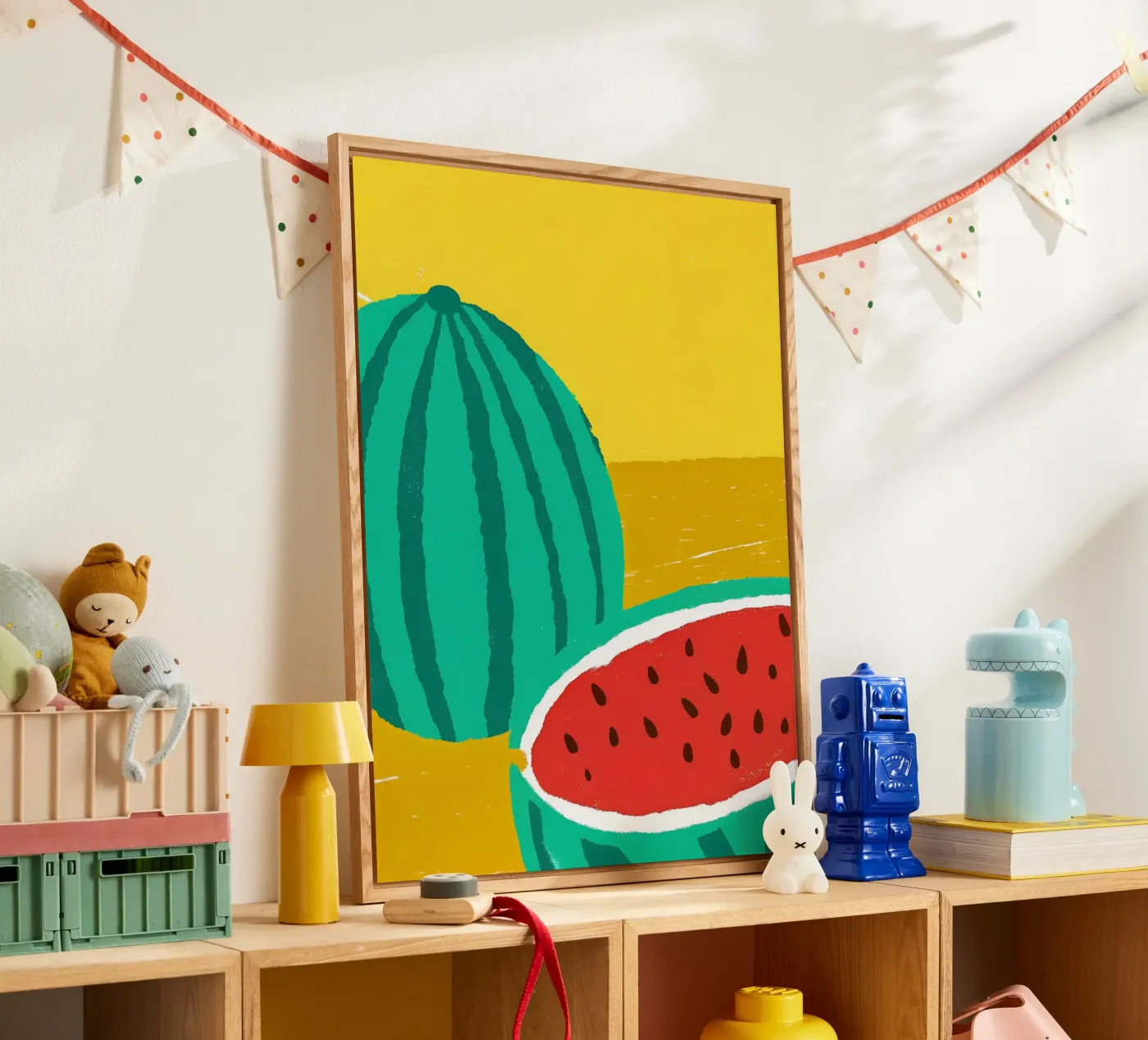 Watermeloen Fruit acryl van PERSONAL TOUCH