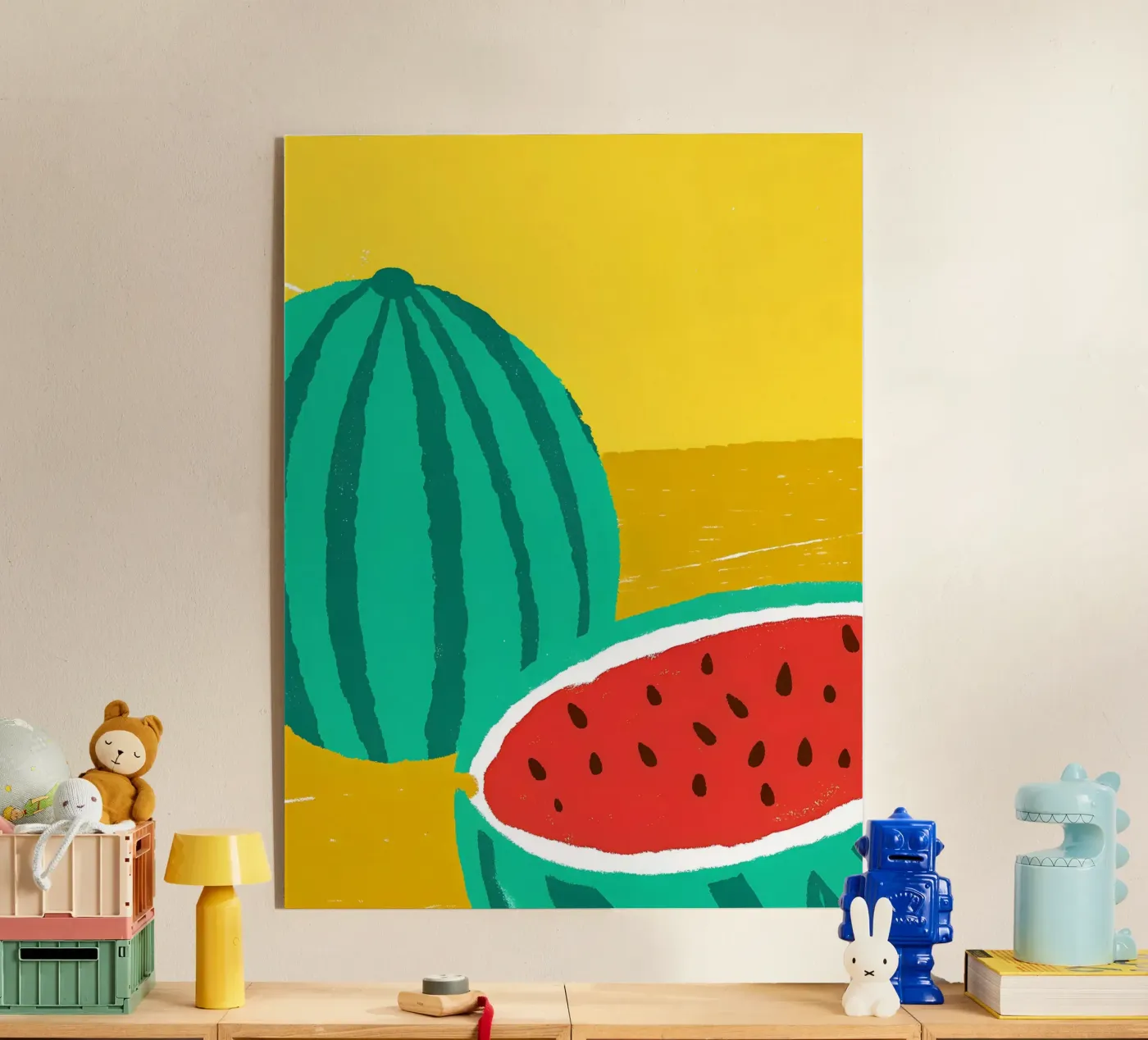 Watermeloen Fruit acryl van PERSONAL TOUCH