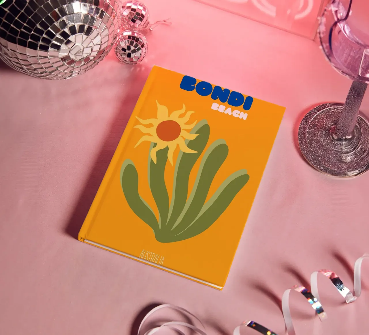 sun flower abstract graphic notebook by James Isaac Jackson