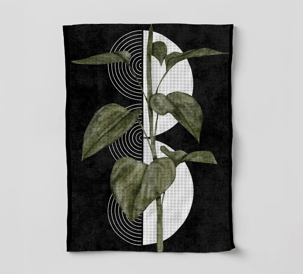 foglie pianta botanica geometrica canovaccio da cucina da James Isaac Jackson