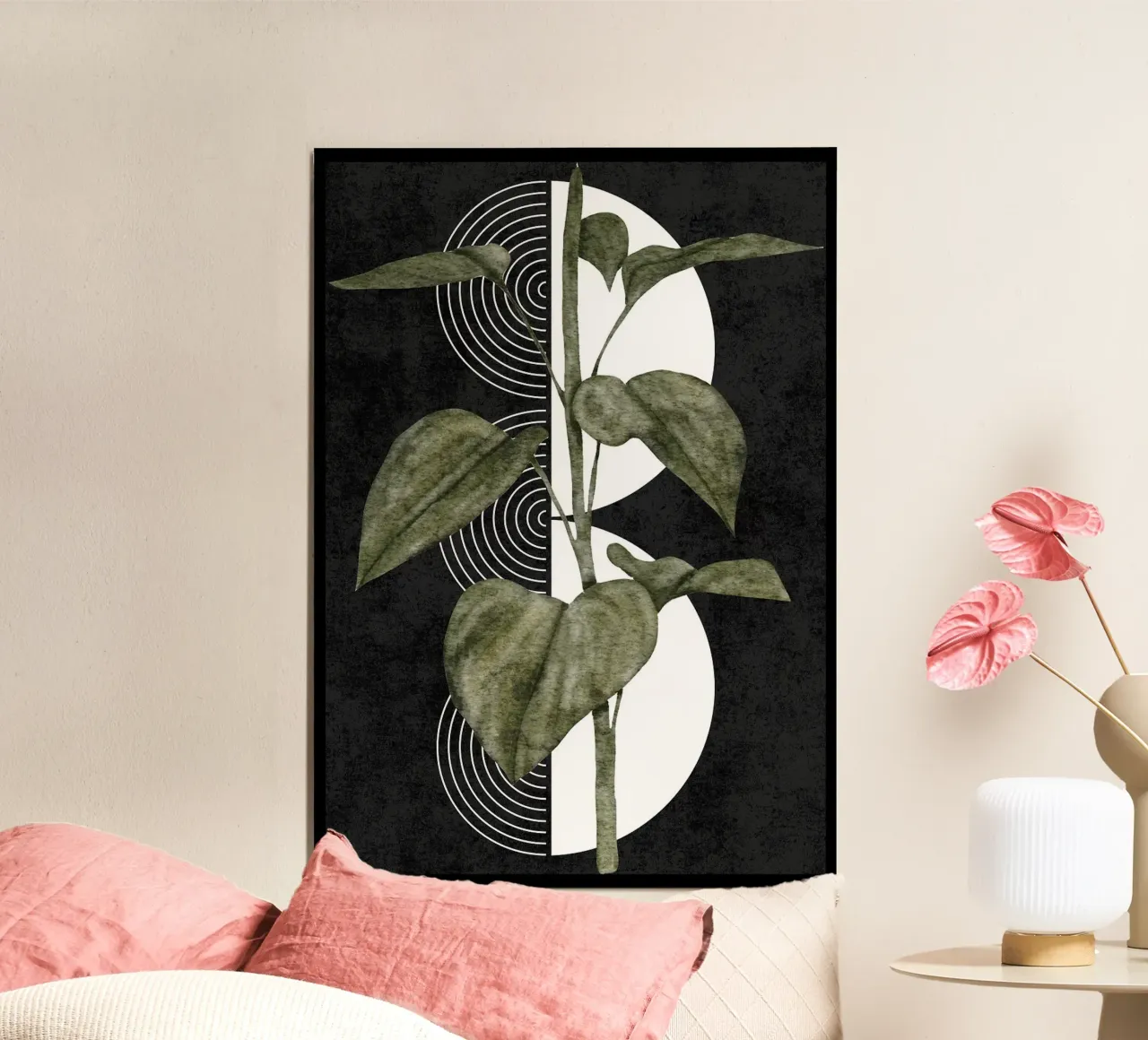foglie pianta botanica geometrica alluminio dibond da James Isaac Jackson