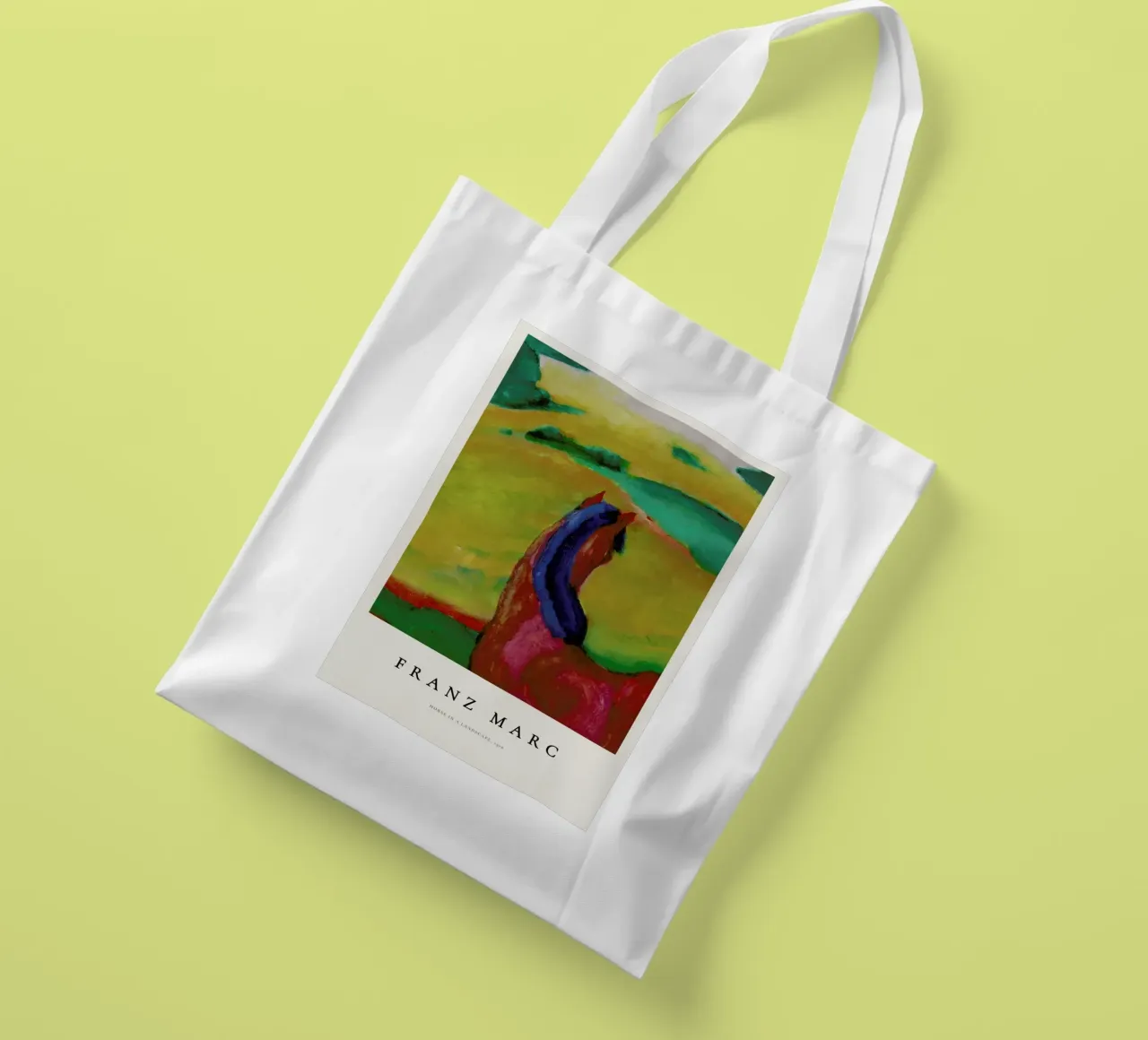 Franz Marc - Horse in a Landscape borsa in juta da ARTOTHEK
